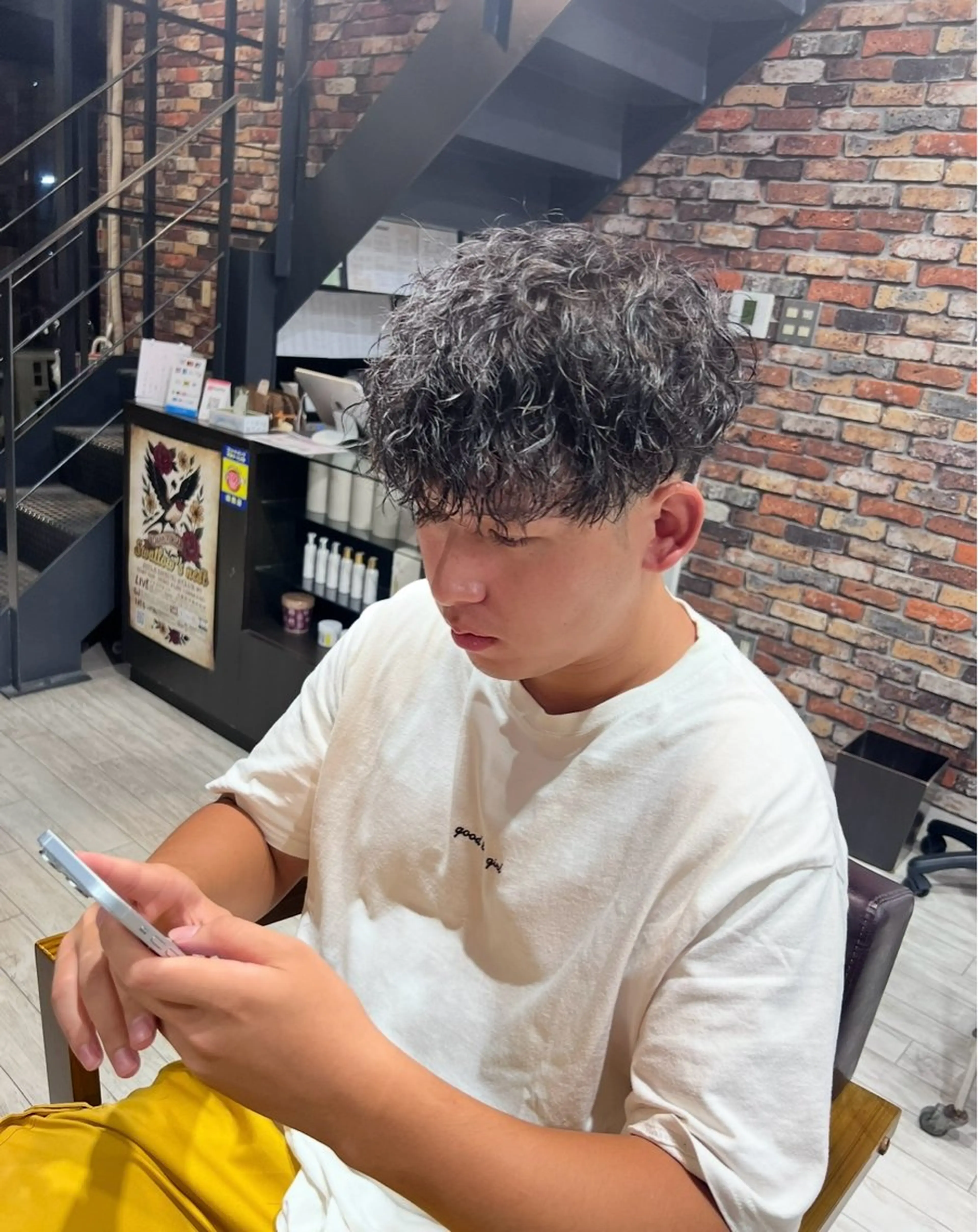 メンズ カット パーマ 郡山メンズ特化 KIZUNAのヘアスタイル