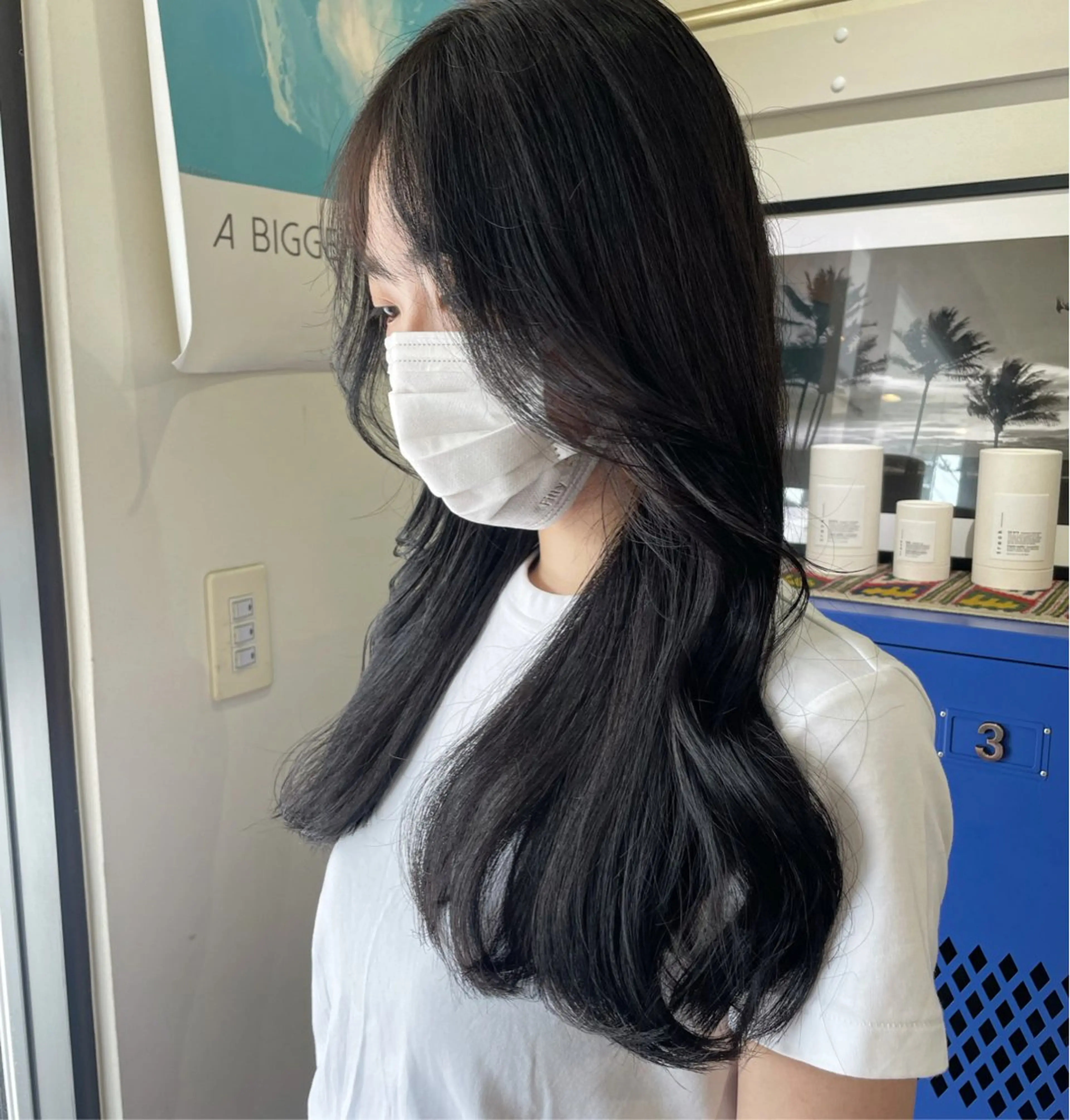 ロング ヘアカラー トリートメント まろやかなベージュ 小池春樹のヘアスタイル