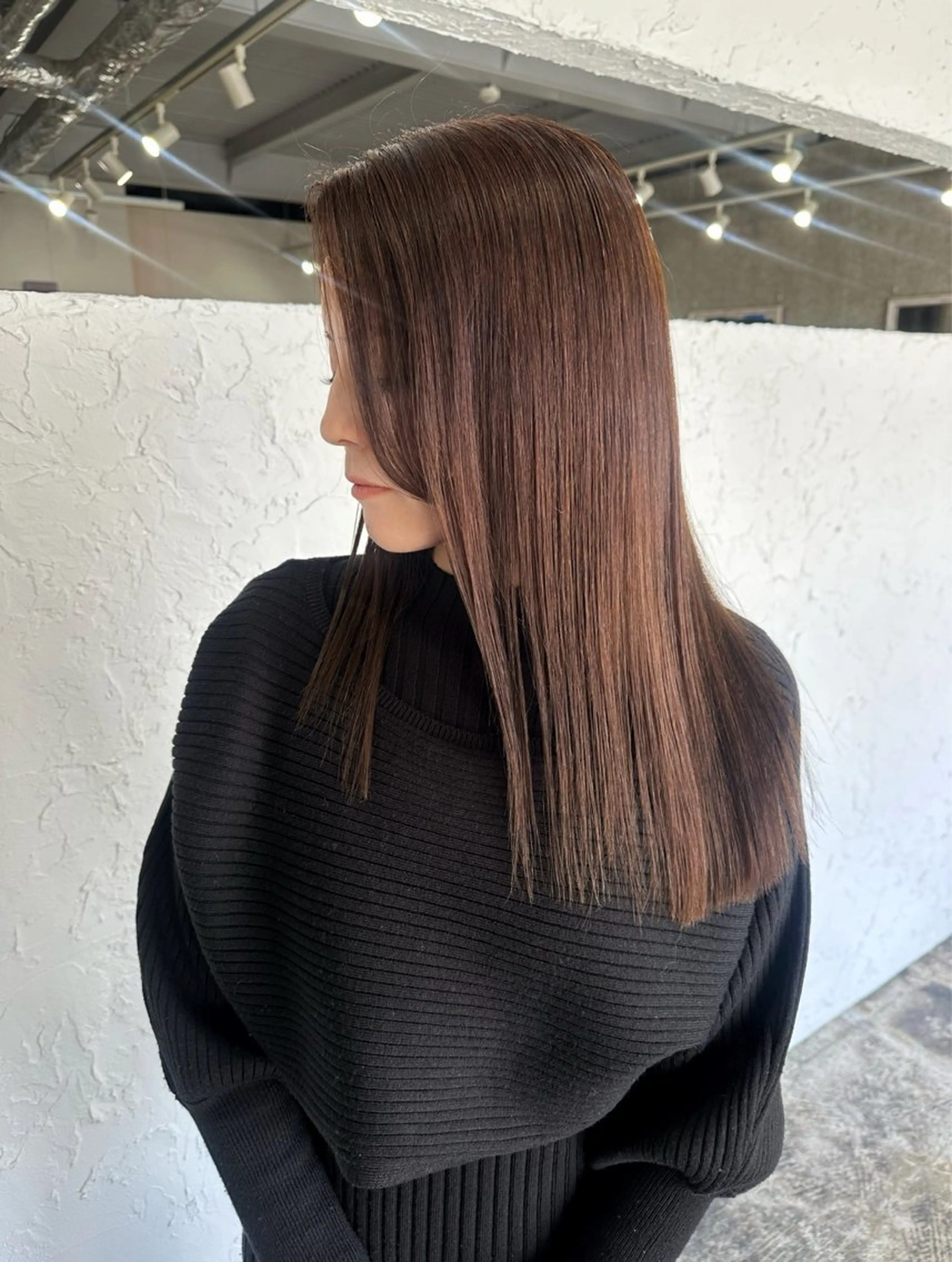 セミロング ヘアカラー 岩間 萌々果/eimのヘアスタイル