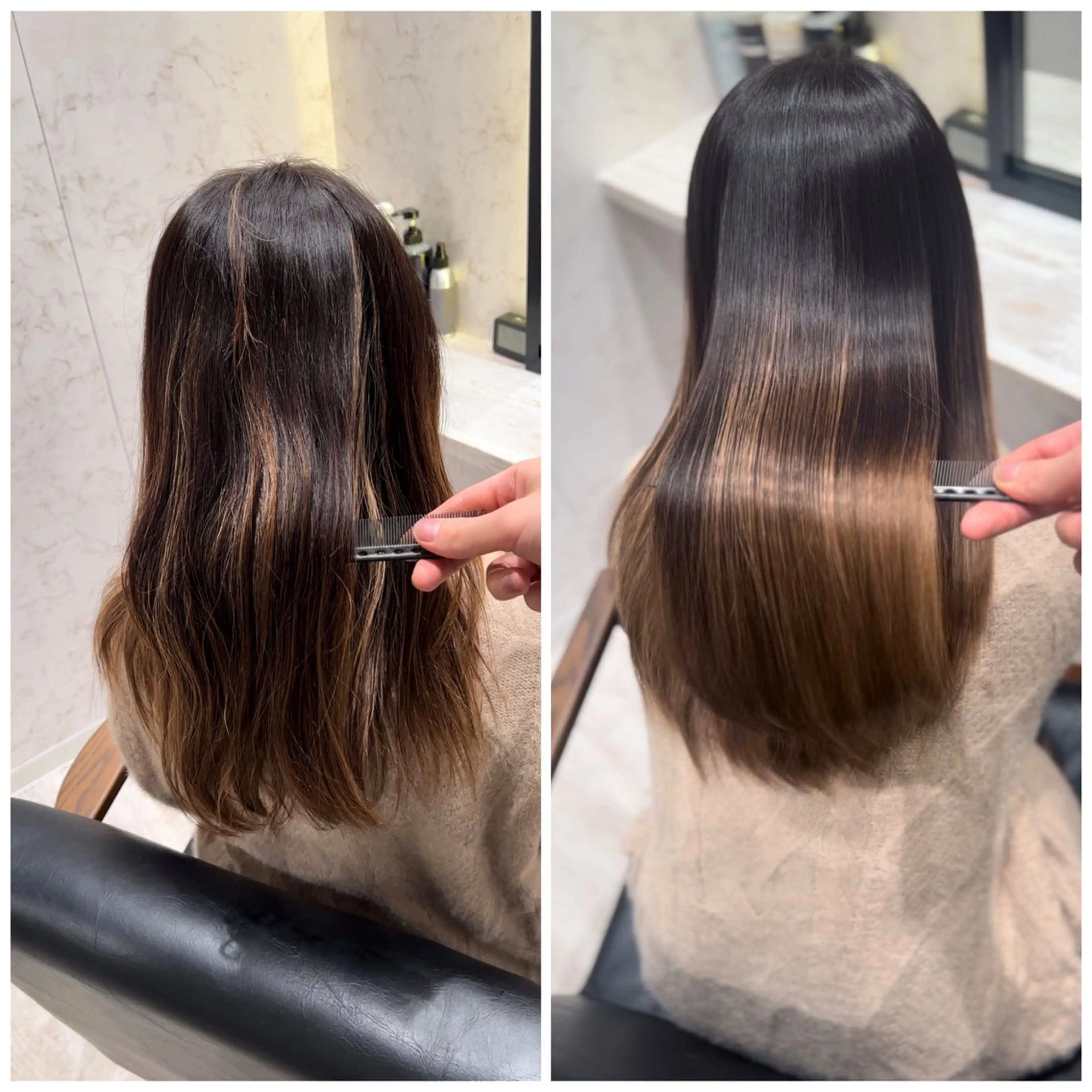 ロング 髪質改善ストレート Kantaのヘアスタイル