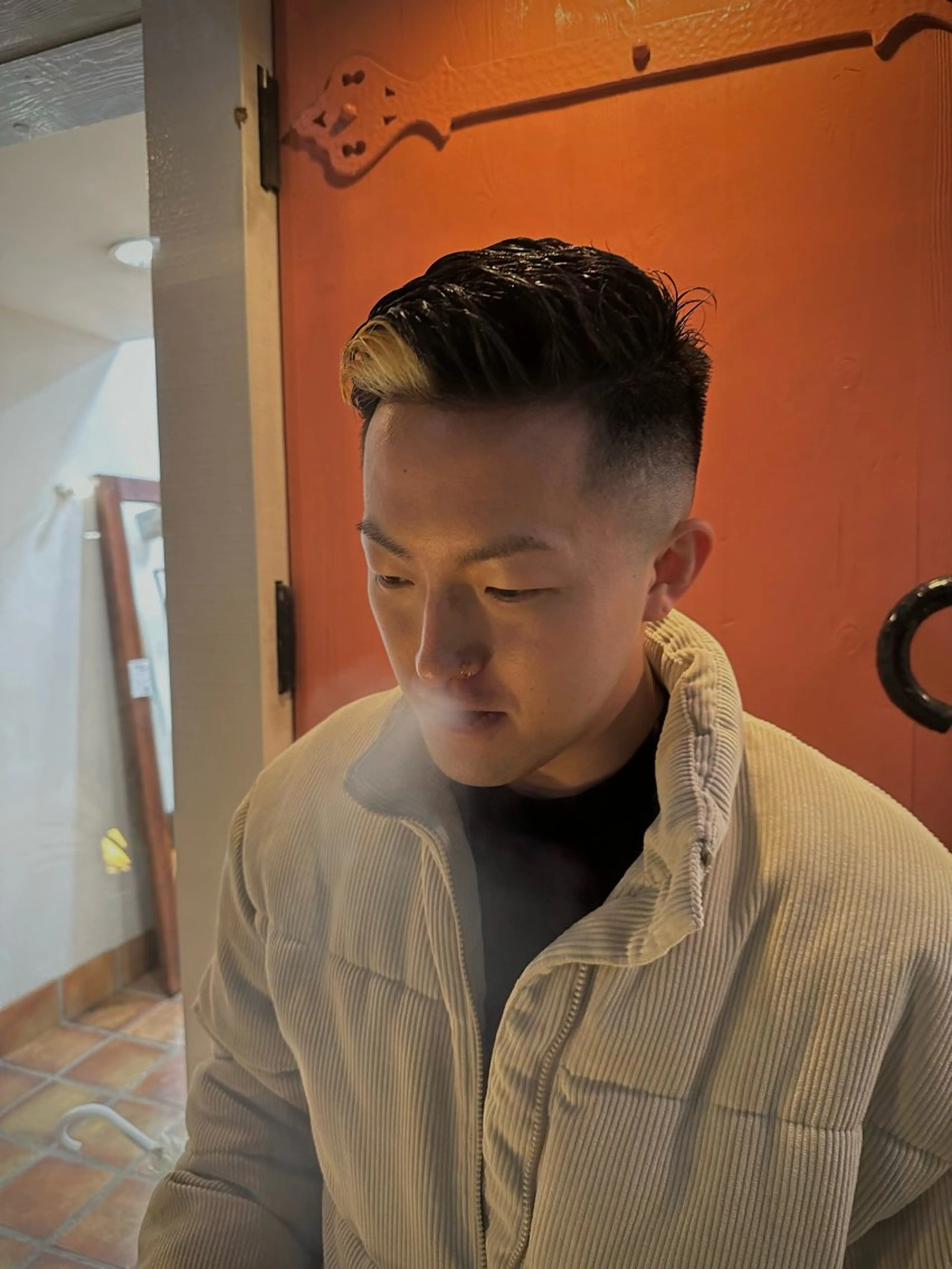 ショート カラー メンズ カット KAKERU/ボブ/ ショート/パーマ🌱のヘアスタイル