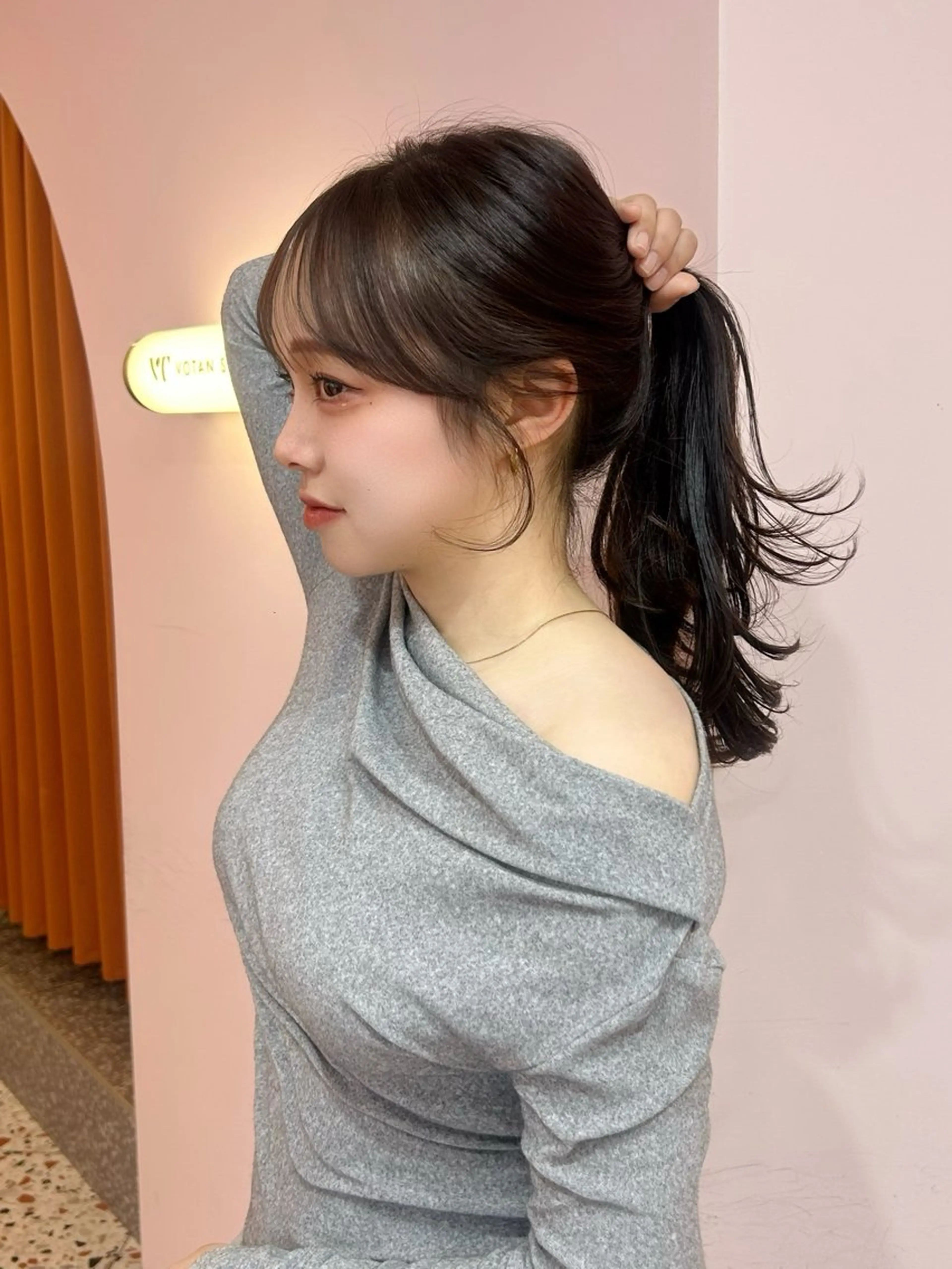 セミロング カット ヘアカラー 透明感カラー♡ 渋谷美容室￤Rinaのヘアスタイル