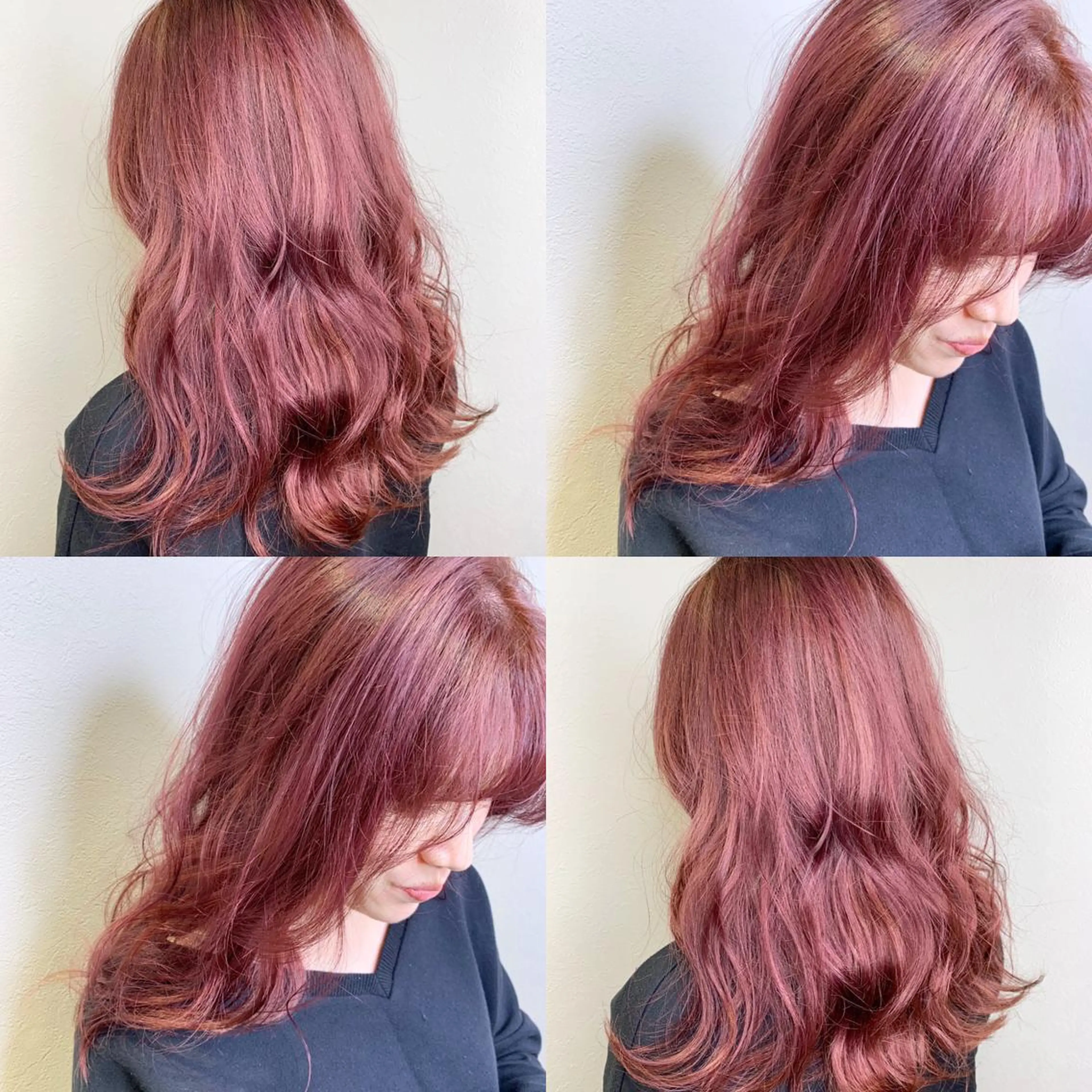 ロング カラー ヘアアレンジ シールエクステ アッシュ ピンクカラー ピンクアッシュ エクステ 髪質改善/縮毛/新宿 🫧SUZUKA🫧のヘアスタイル