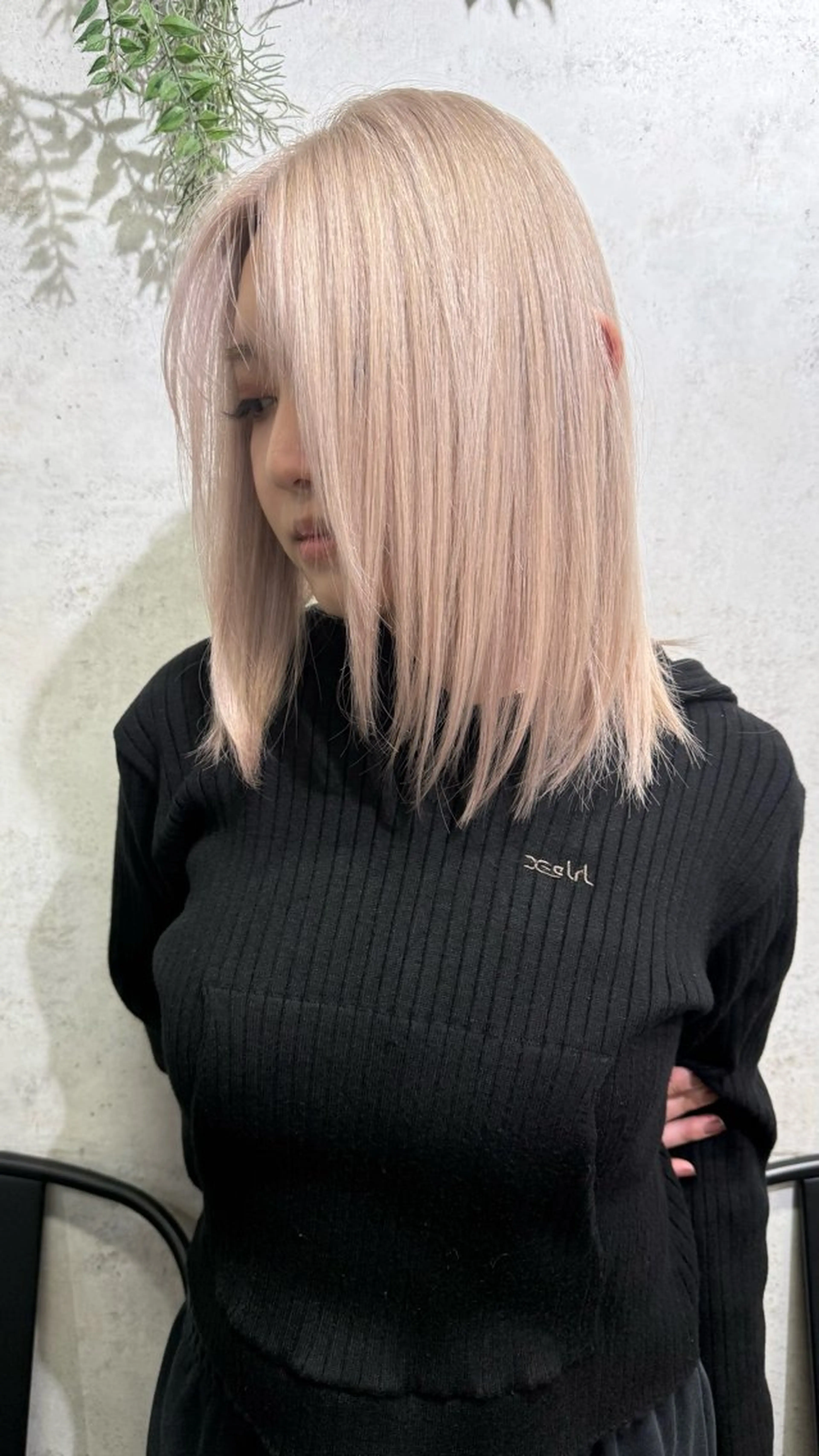 ミディアム カラー カット ヘアカラー トリートメント ハイトーン/ブリーチ MAYURI🌺横浜のヘアスタイル