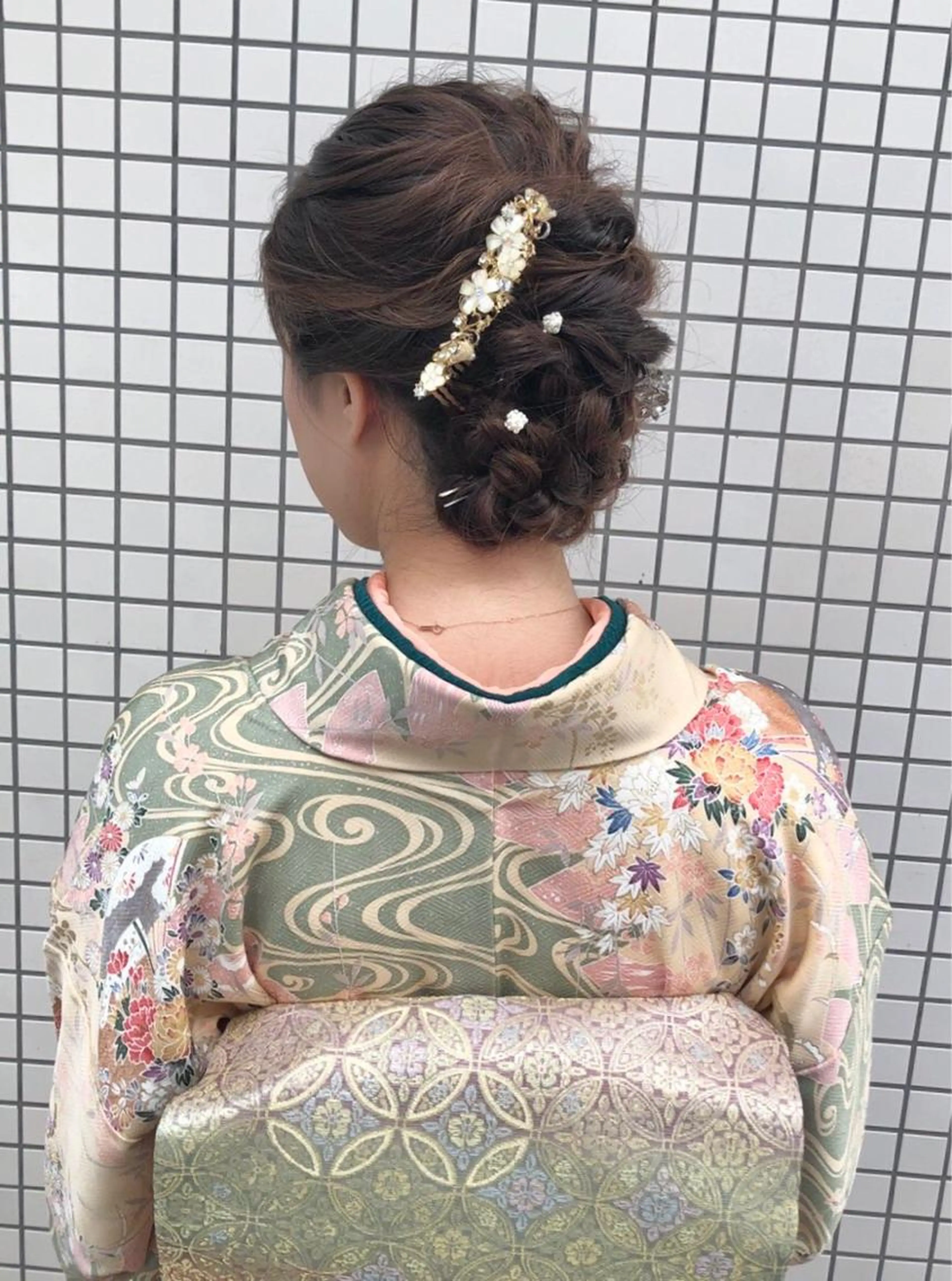 訪問着着付け＆ヘアセットの写真