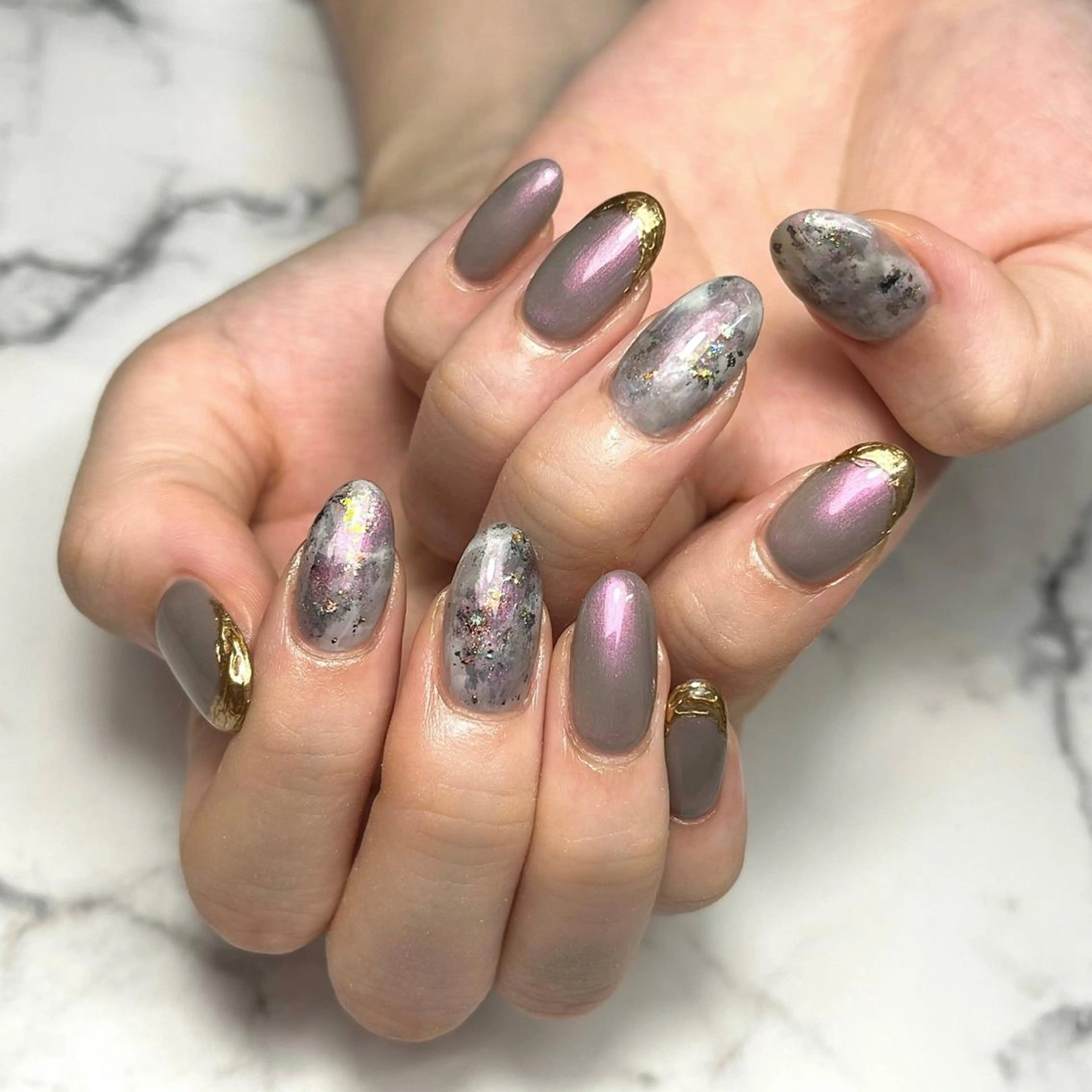 ネイル アートネイル フレンチネイル ジェルネイル 氷ネイル・うるうるネイル 韓国ネイル ハンドネイル NAIL NOWのネイルデザイン