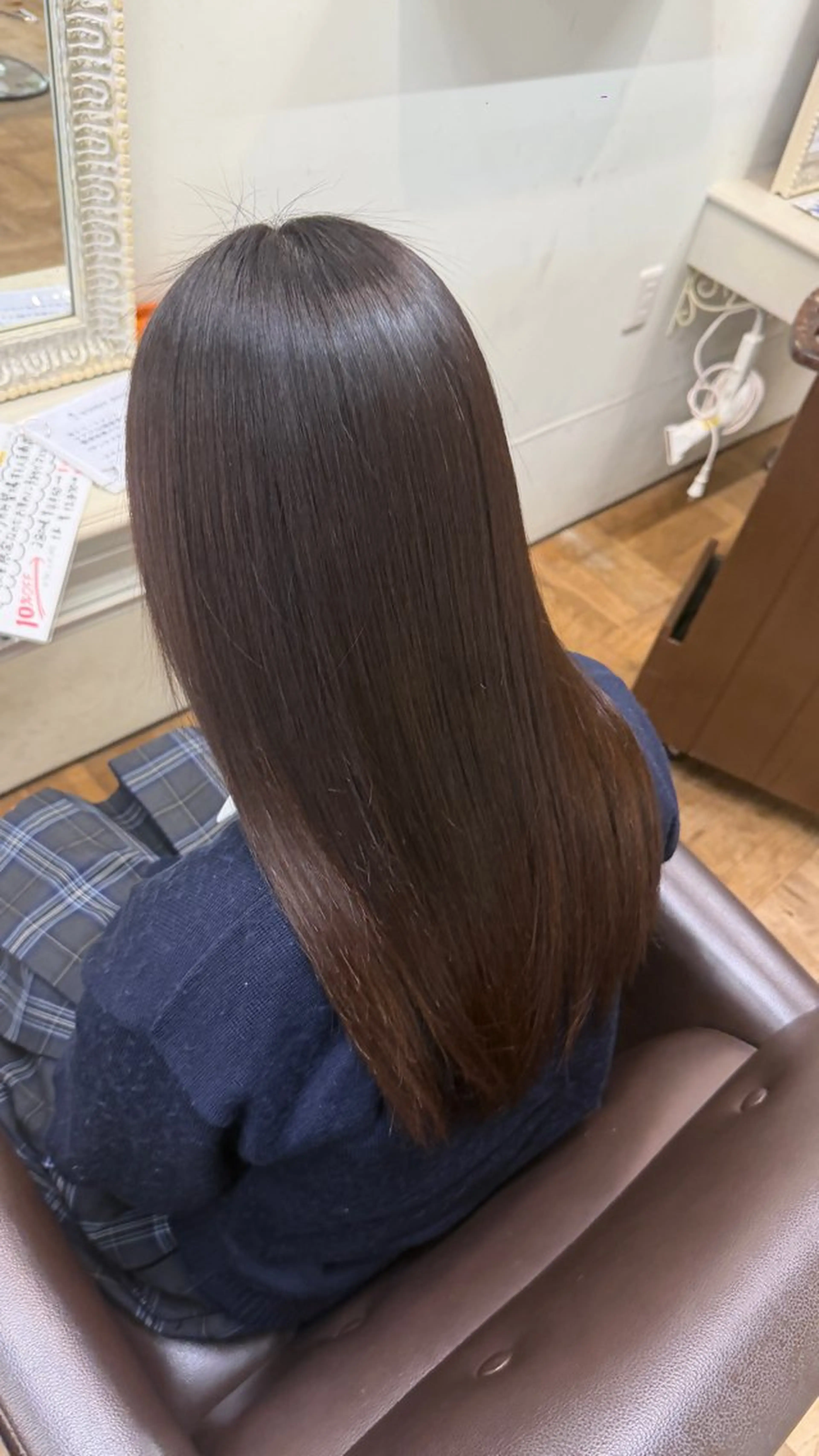 ロング 縮毛矯正 縮毛矯正 西村 美月のヘアスタイル