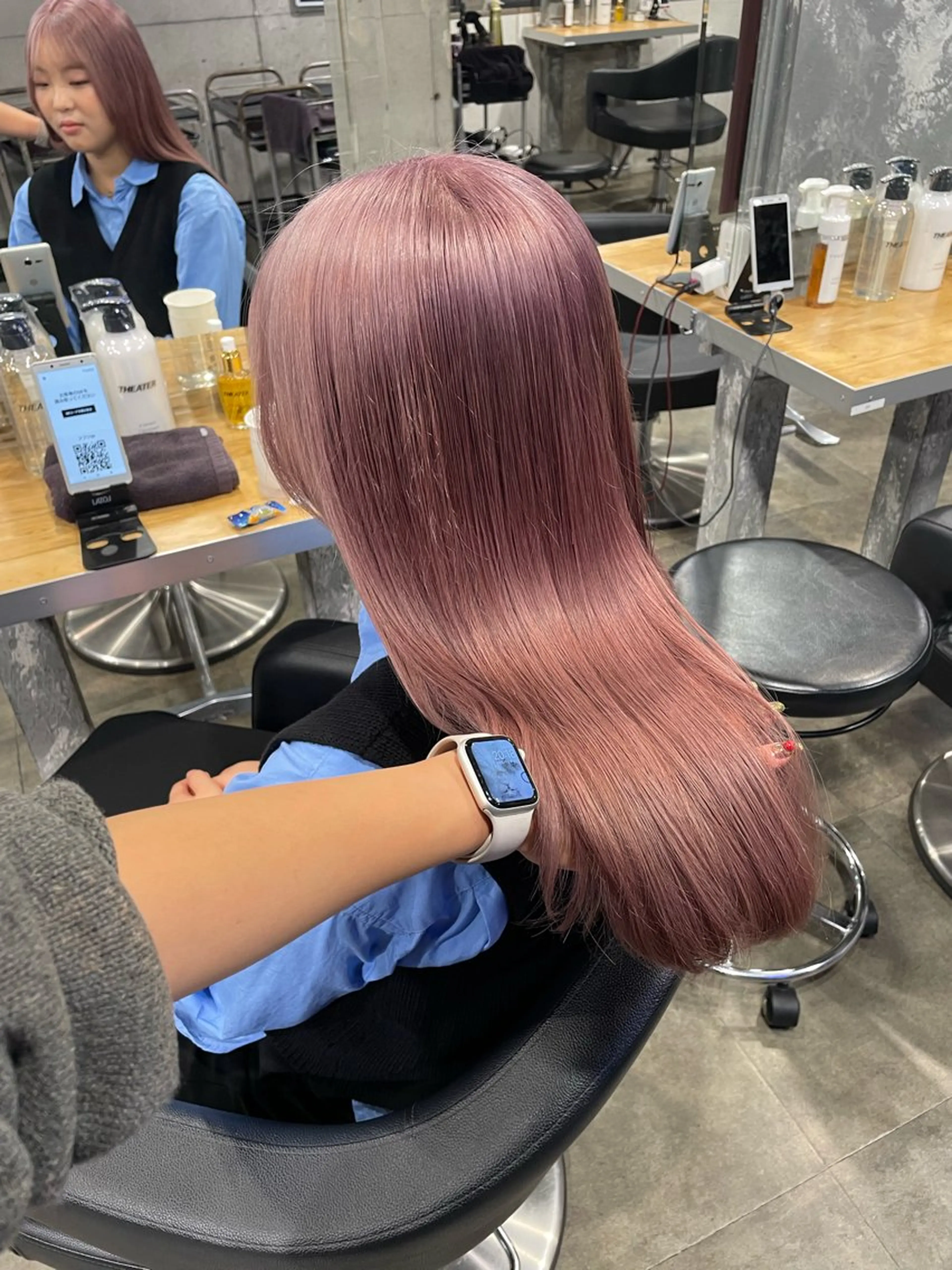 ロング カラー ヘアカラー ハイトーン 横浜💞ミオのヘアスタイル