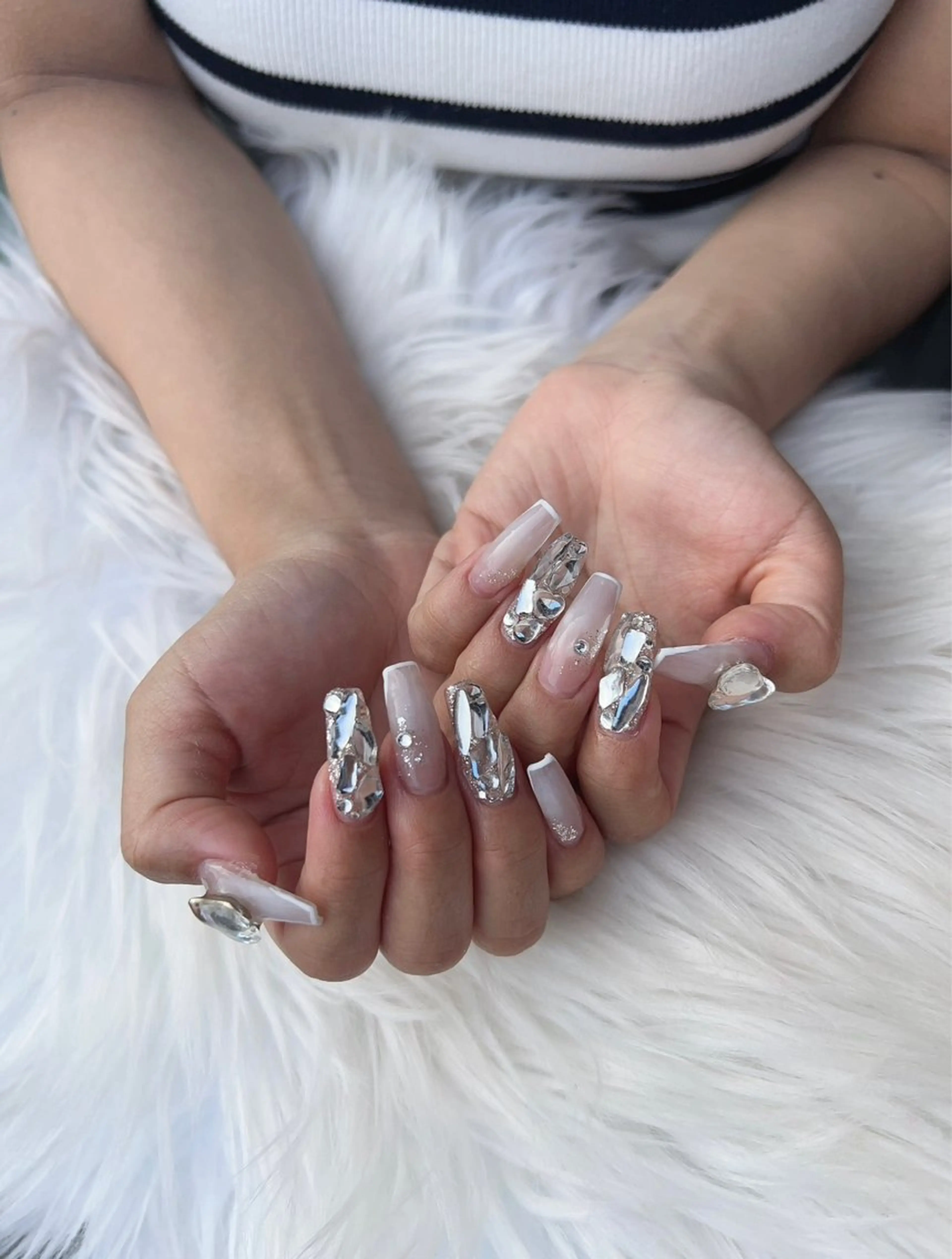 ネイル フレンチネイル グラデーション moka nail所属・moka nailのネイルデザイン