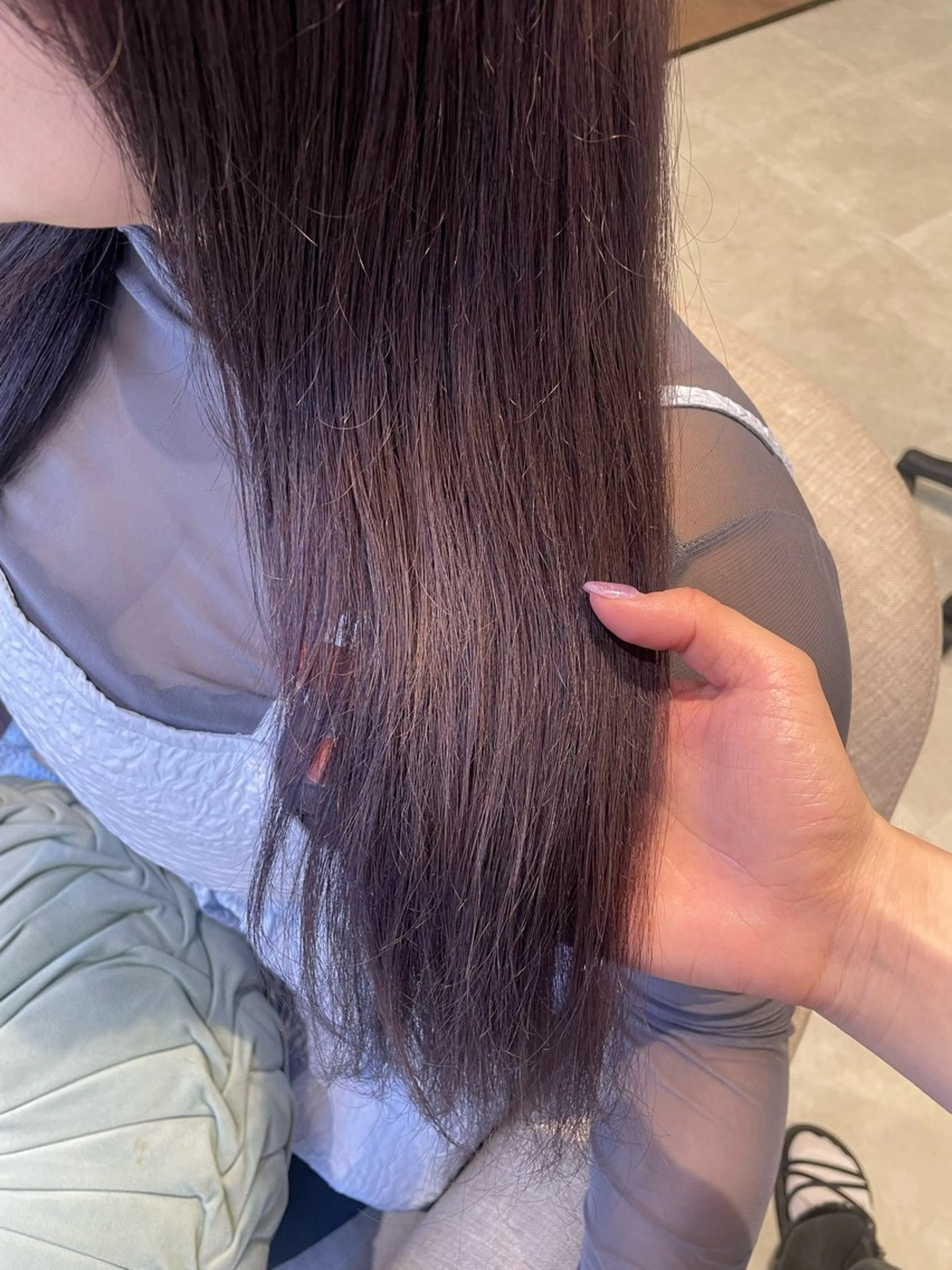 ロング カラー カット ヘアカラー トリートメント ayano / 透明感・くすみカラーのヘアスタイル