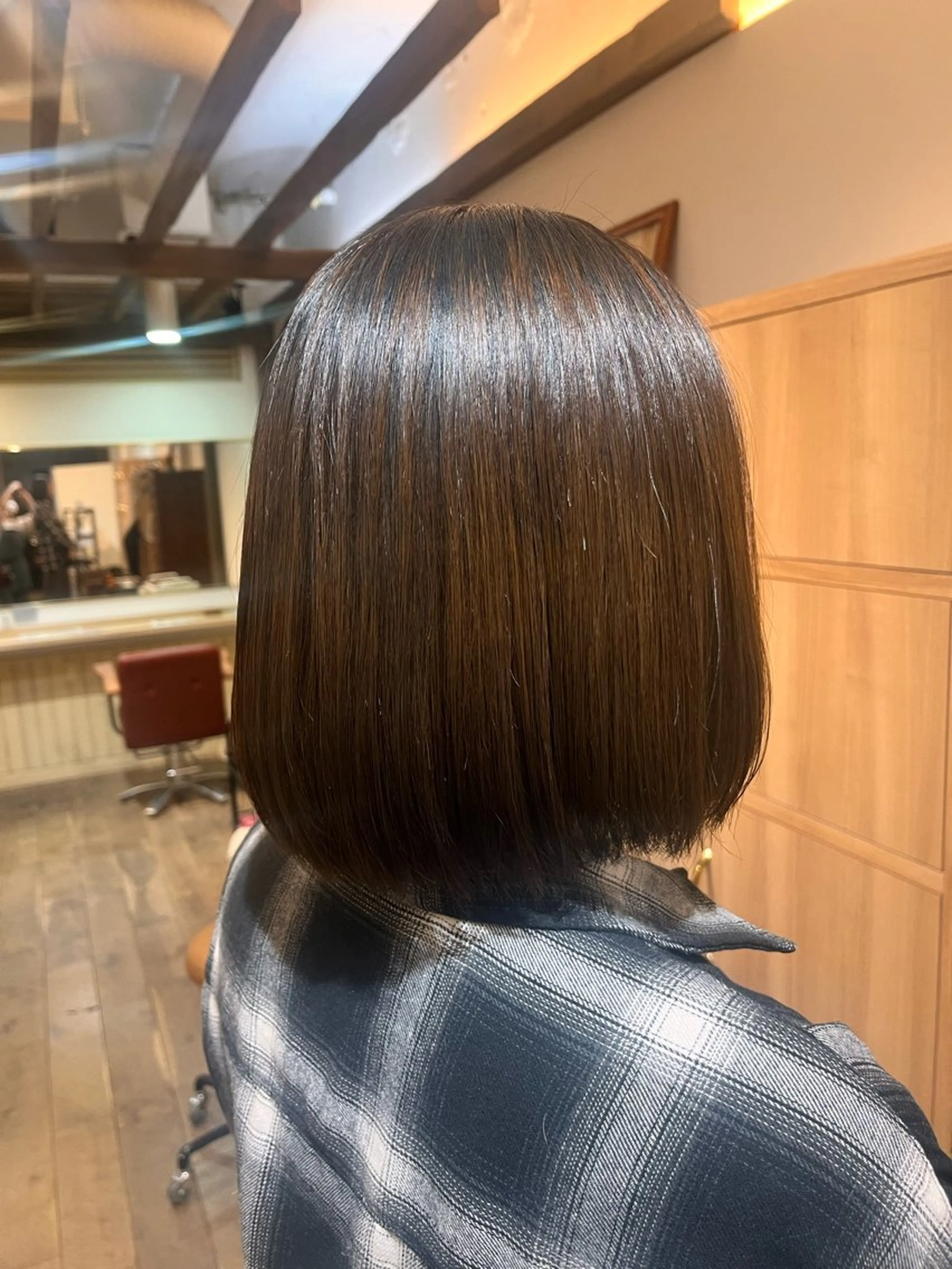 ミディアム ボブ カット 臺 佳連のヘアスタイル