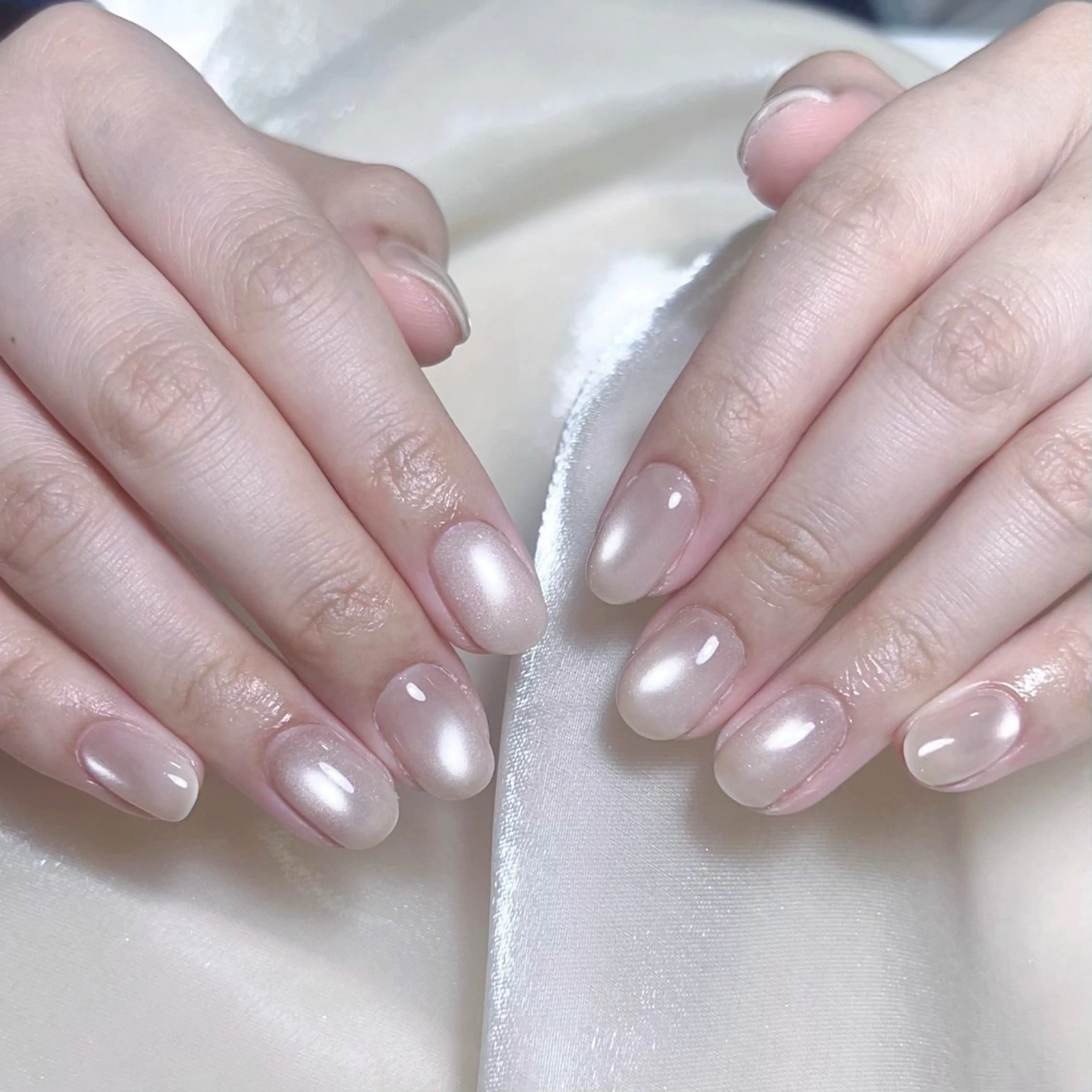 🎀【大人気上昇】🎀　🌟ガラスマグネットネイル🧲　　ソフトジェルオフ無料の写真