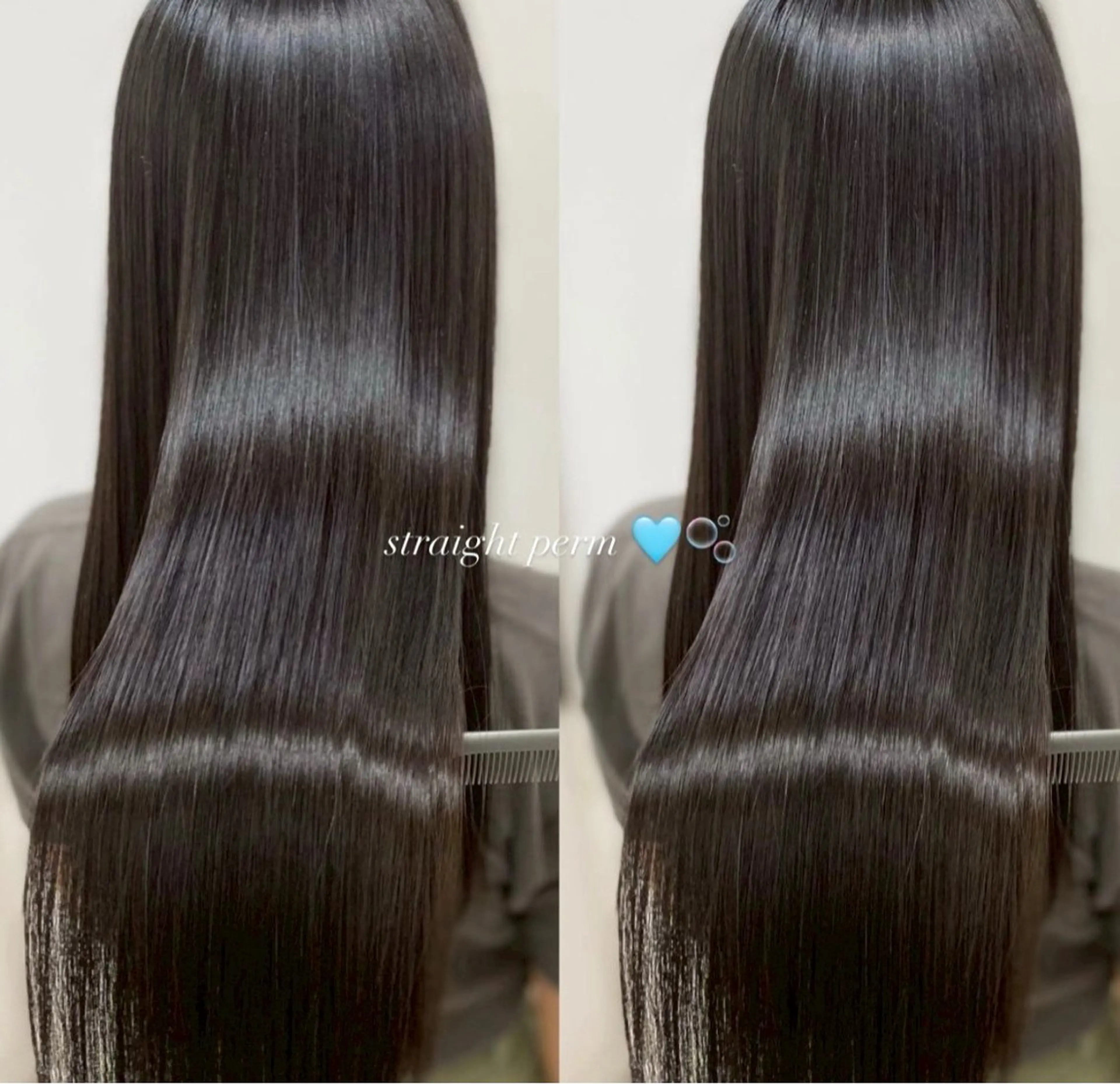 ロング カラー ワンレンボブ ショートボブ ベージュカラー ブリーチ ケアブリーチ ヘアカラー 縮毛矯正 トリートメント 🥀ダブルカラー/ 縮毛矯正🥀ユイキのヘアスタイル