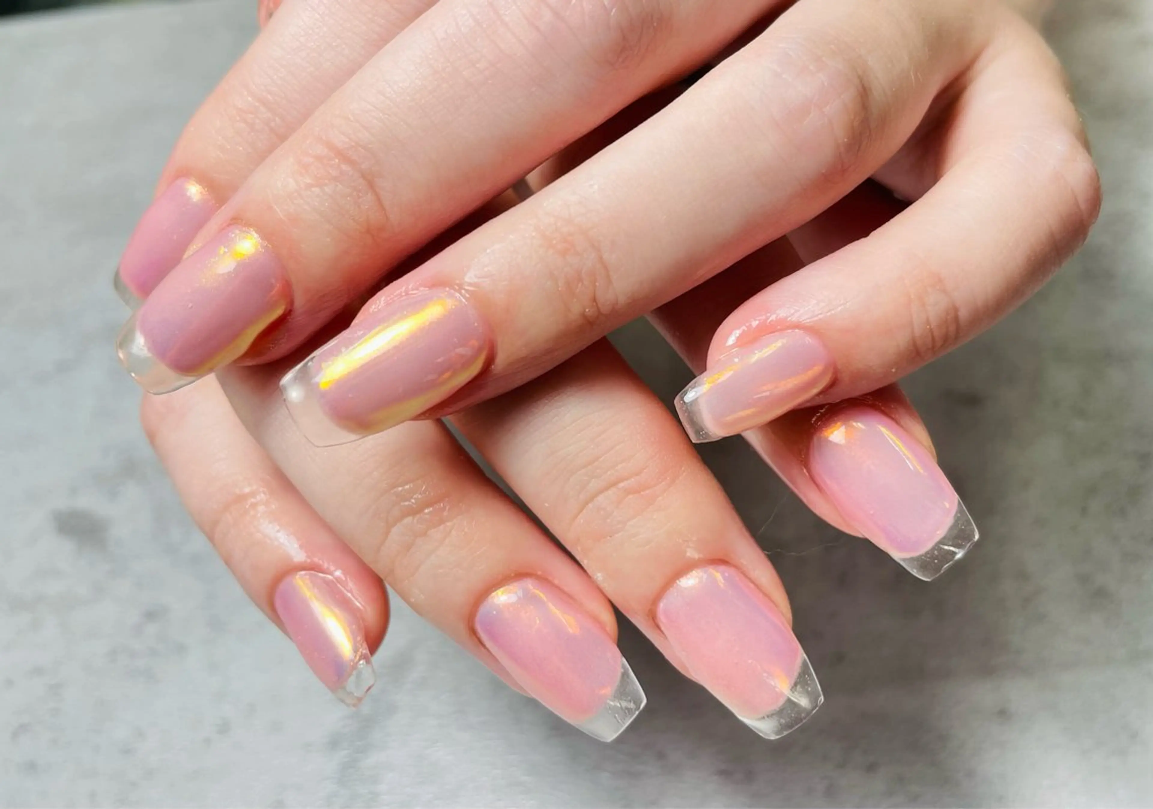 ネイル クリアネイル フレンチネイル k+1💅nail salon所属・k+1 nail salonのネイルデザイン