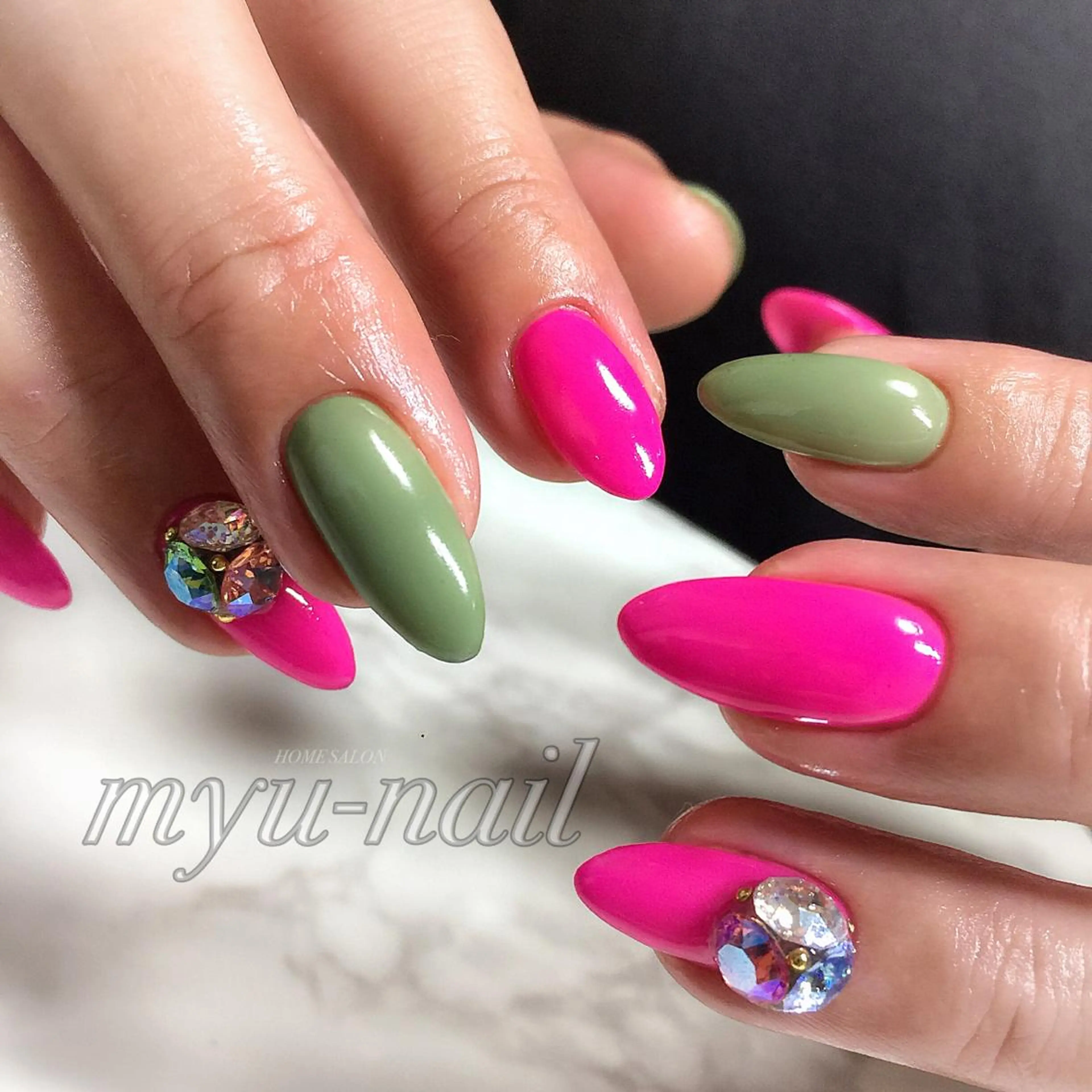 ネイル ハンドネイル ホームサロン myu-nailのネイルデザイン