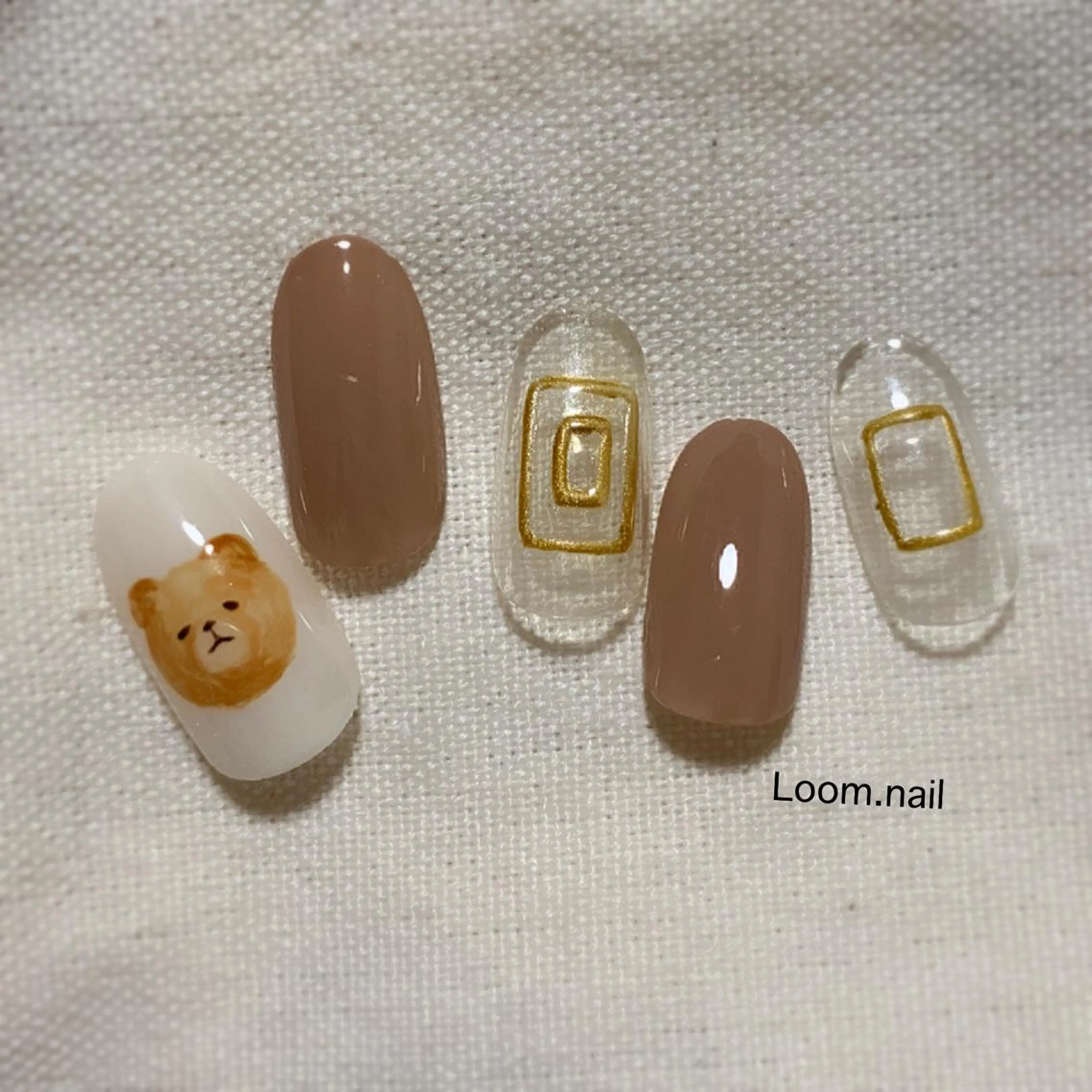 ネイル アートネイル シンプルネイル Loom所属・hrd manamiのネイルデザイン