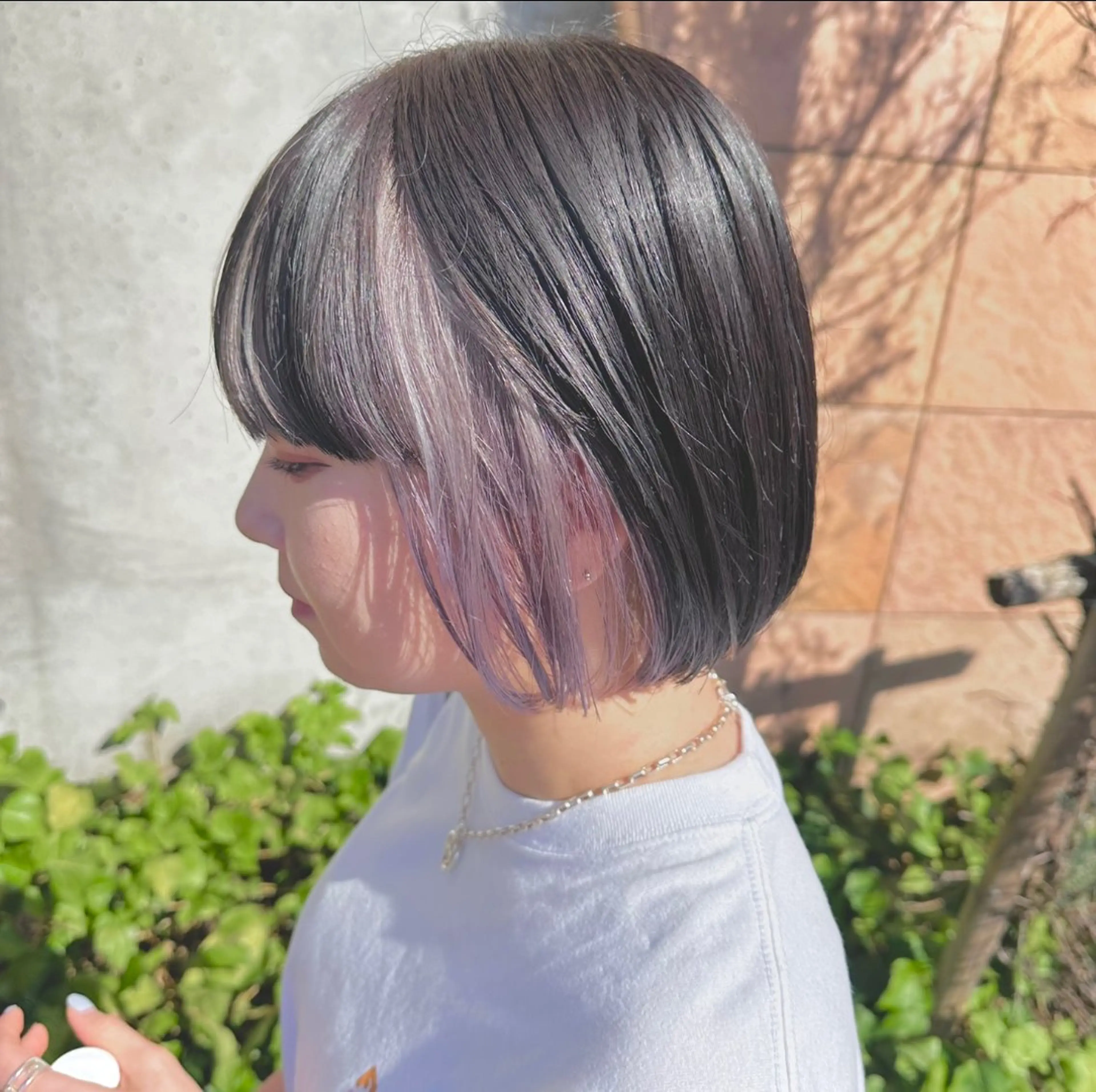 ショート カラー ブリーチ デザインカラー 掛川 瑠唯のヘアスタイル