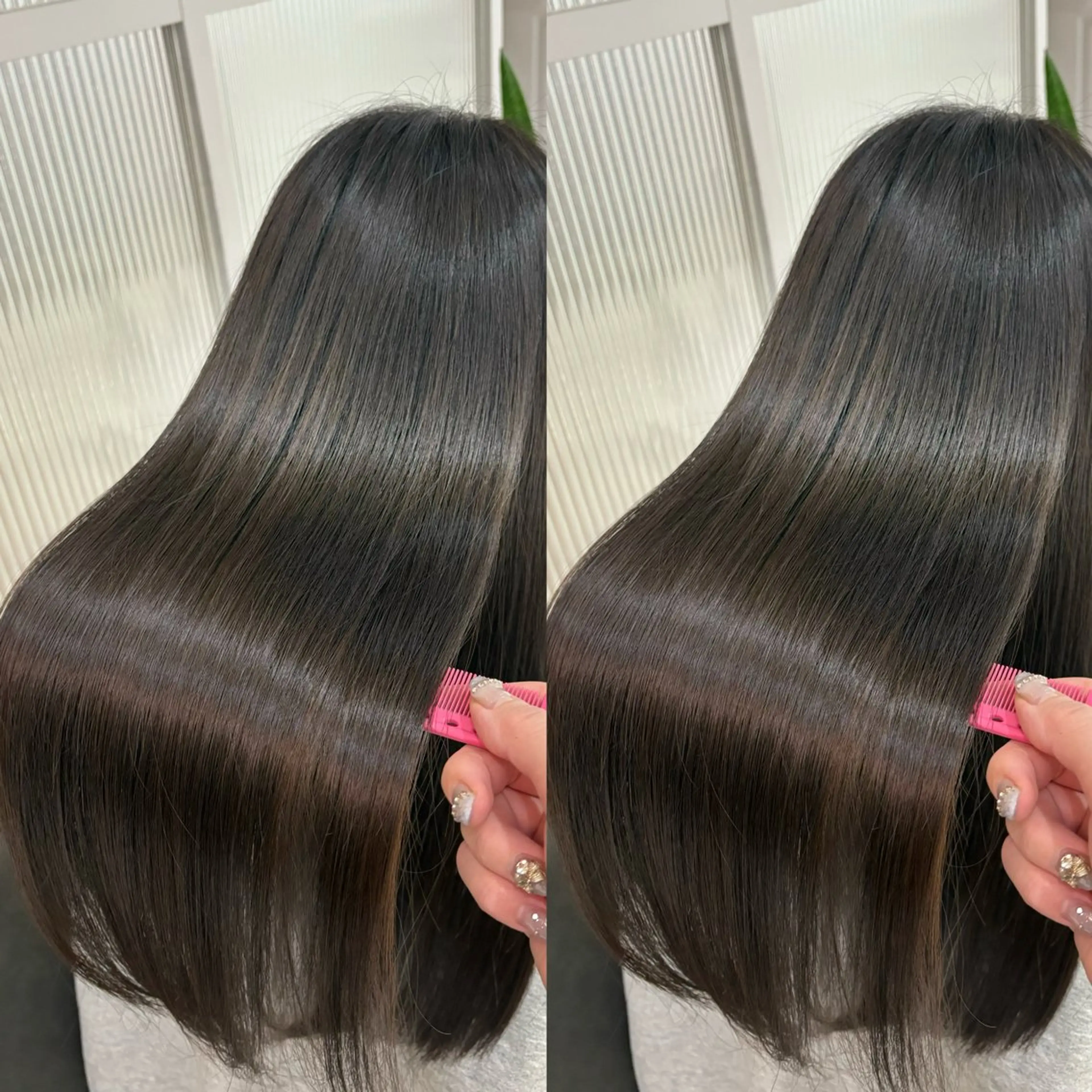 セミロング 縮毛矯正 髪質改善/レイヤー× 縮毛矯正🤍maiのヘアスタイル