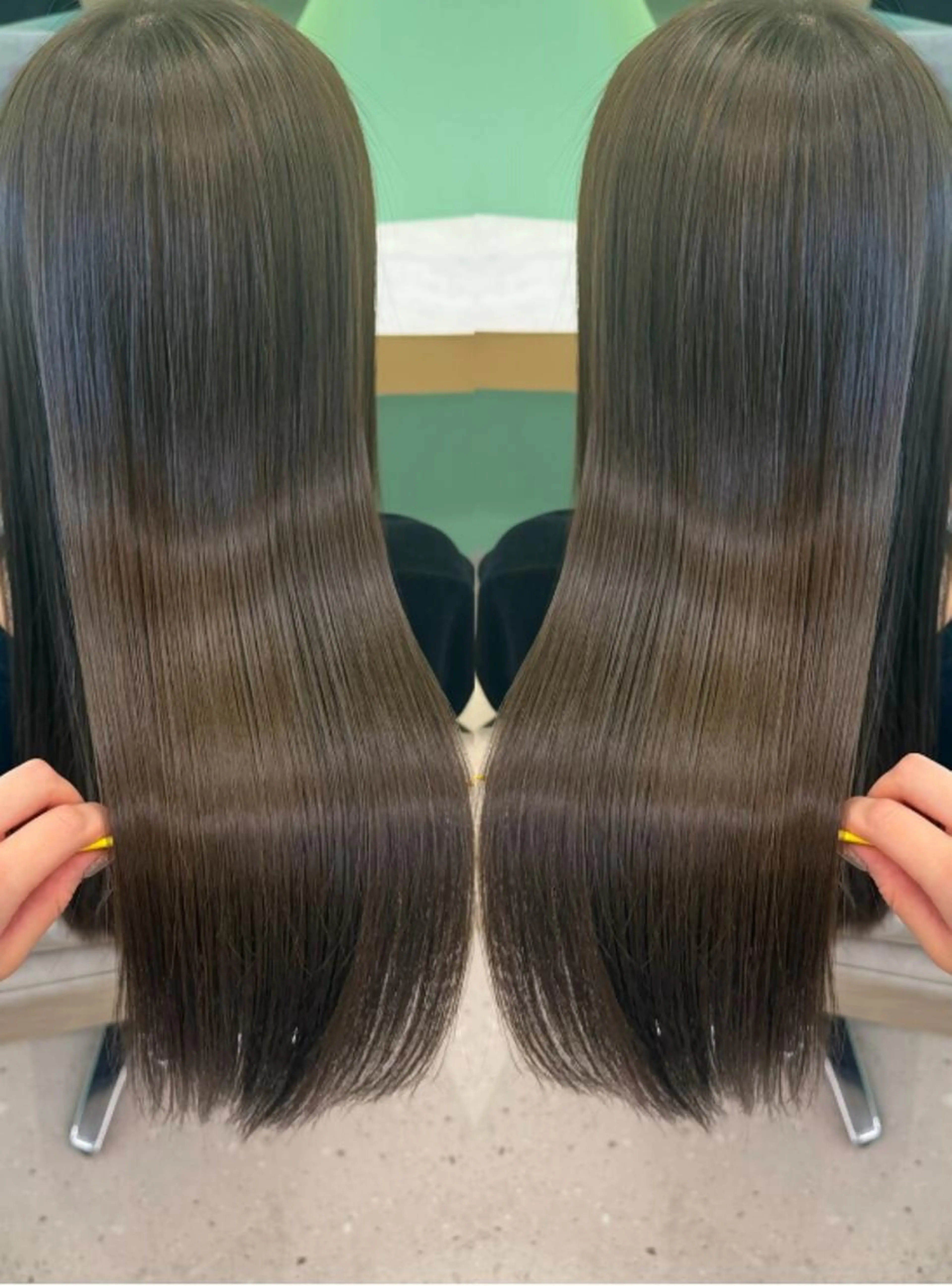 【同時施術も傷ませない】カット＋ホリスティックカラー＋超高濃度水素ストレート＋保湿トリートメントの写真