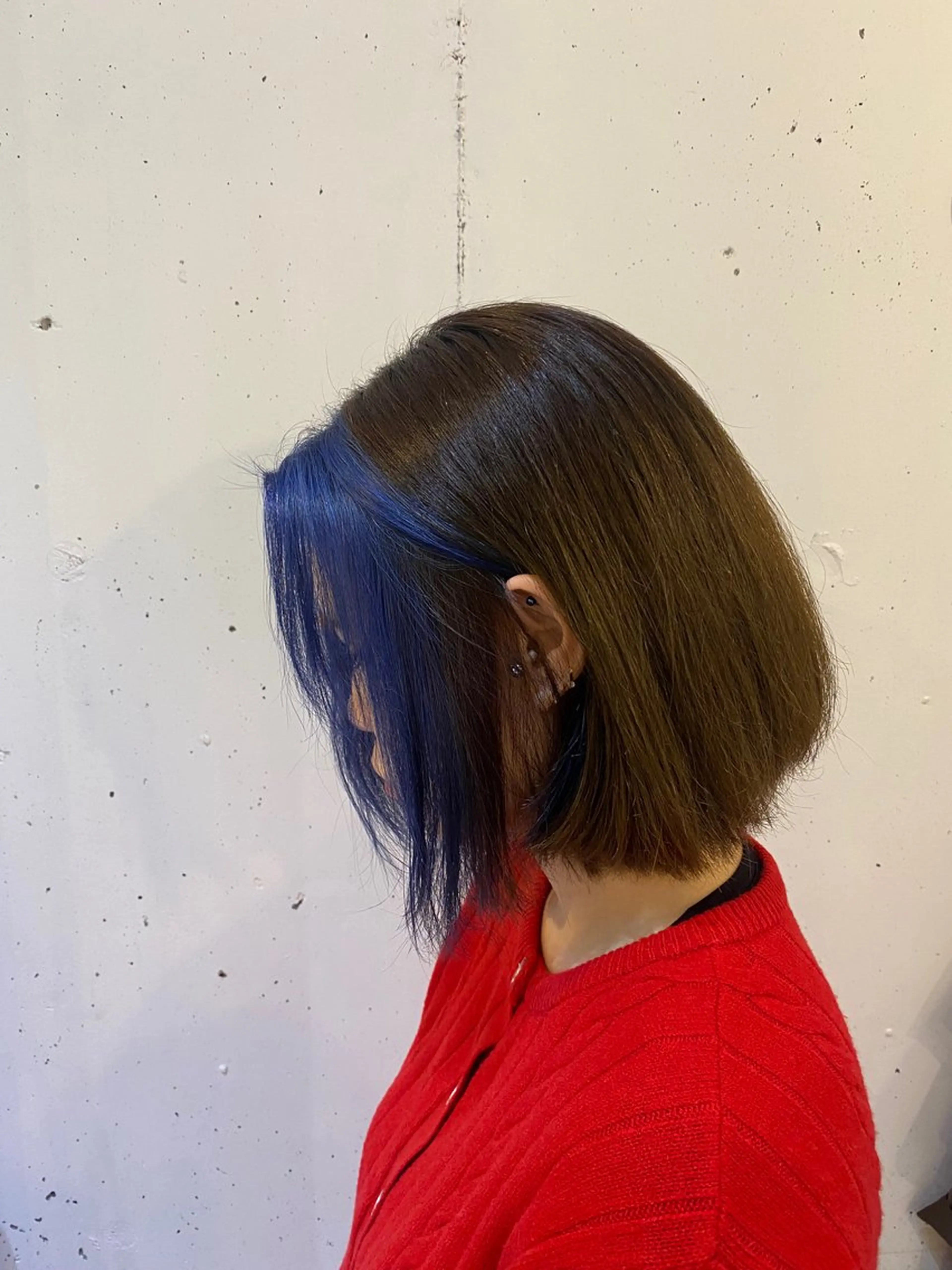 ミディアム カラー ミストバング  フェイスフレーミング TOTAL BEAUTY BREK藤枝店所属・. SHIZUKAのヘアスタイル