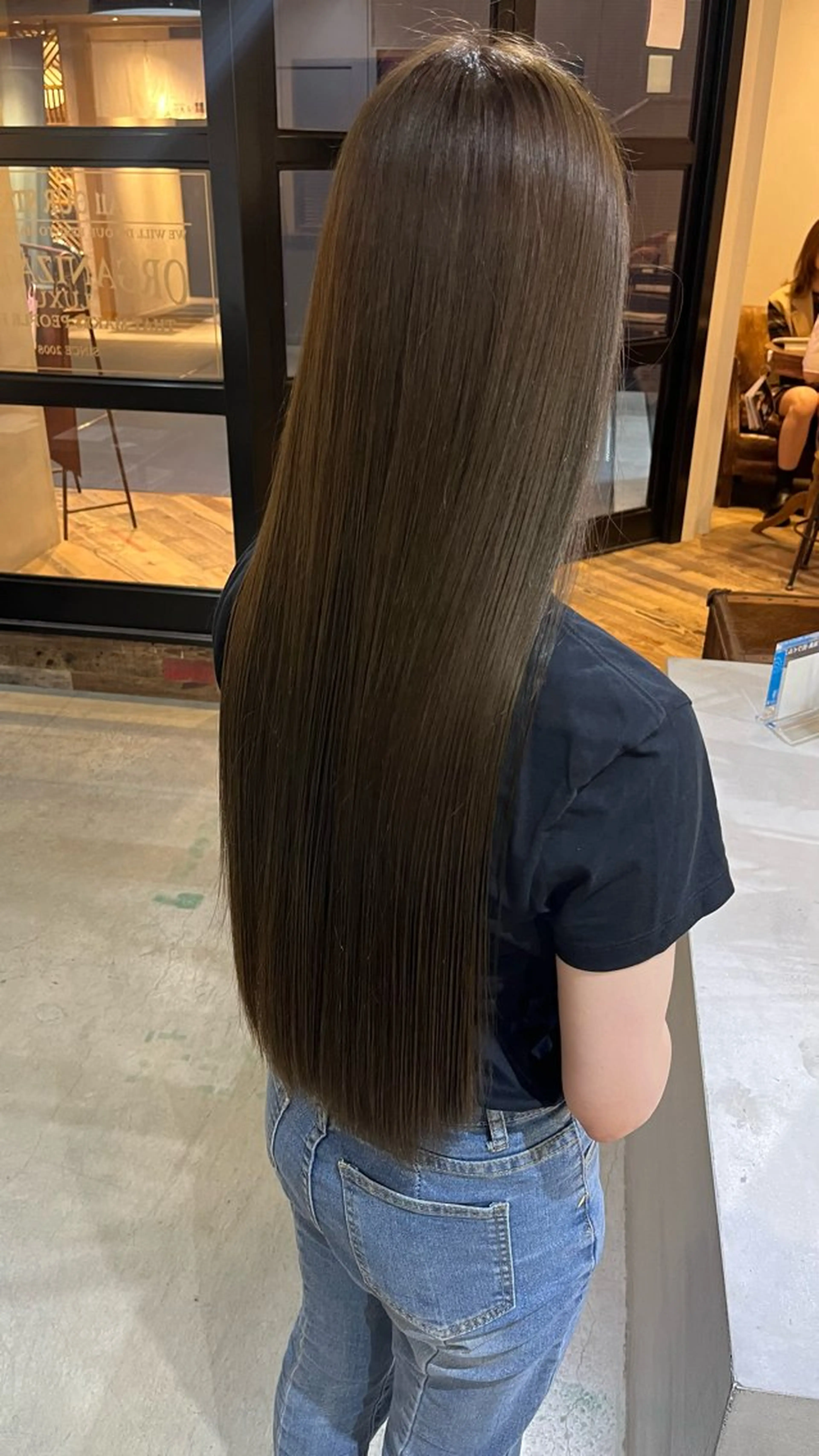 ロング カット ヘアカラー トリートメント Lolonois梅田 /Okazaki:)のヘアスタイル