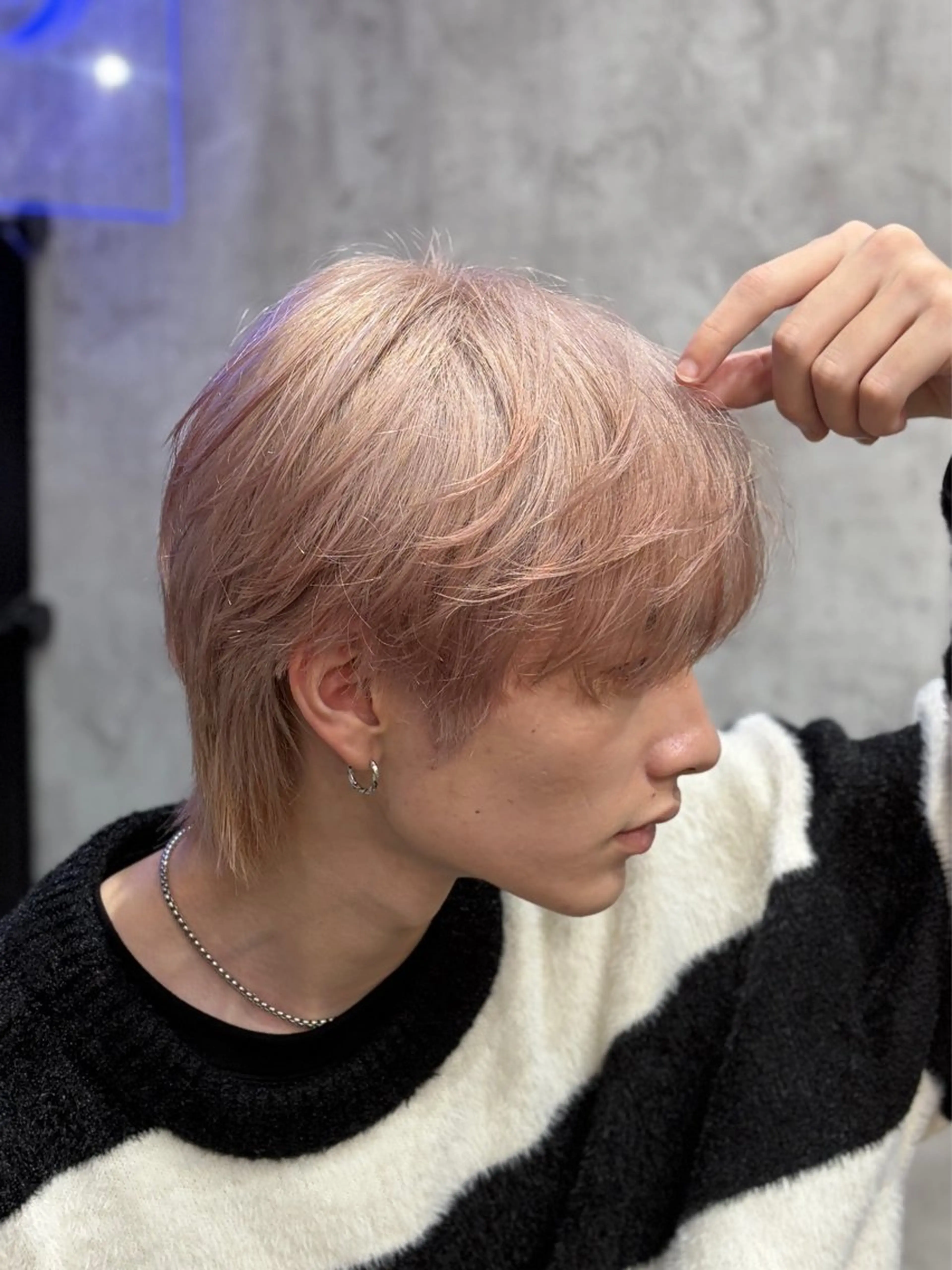 ミディアム カラー メンズ メンズウルフカット ウルフカット 🦄カイ/メンズ 韓国ヘア/メイク🦄のヘアスタイル