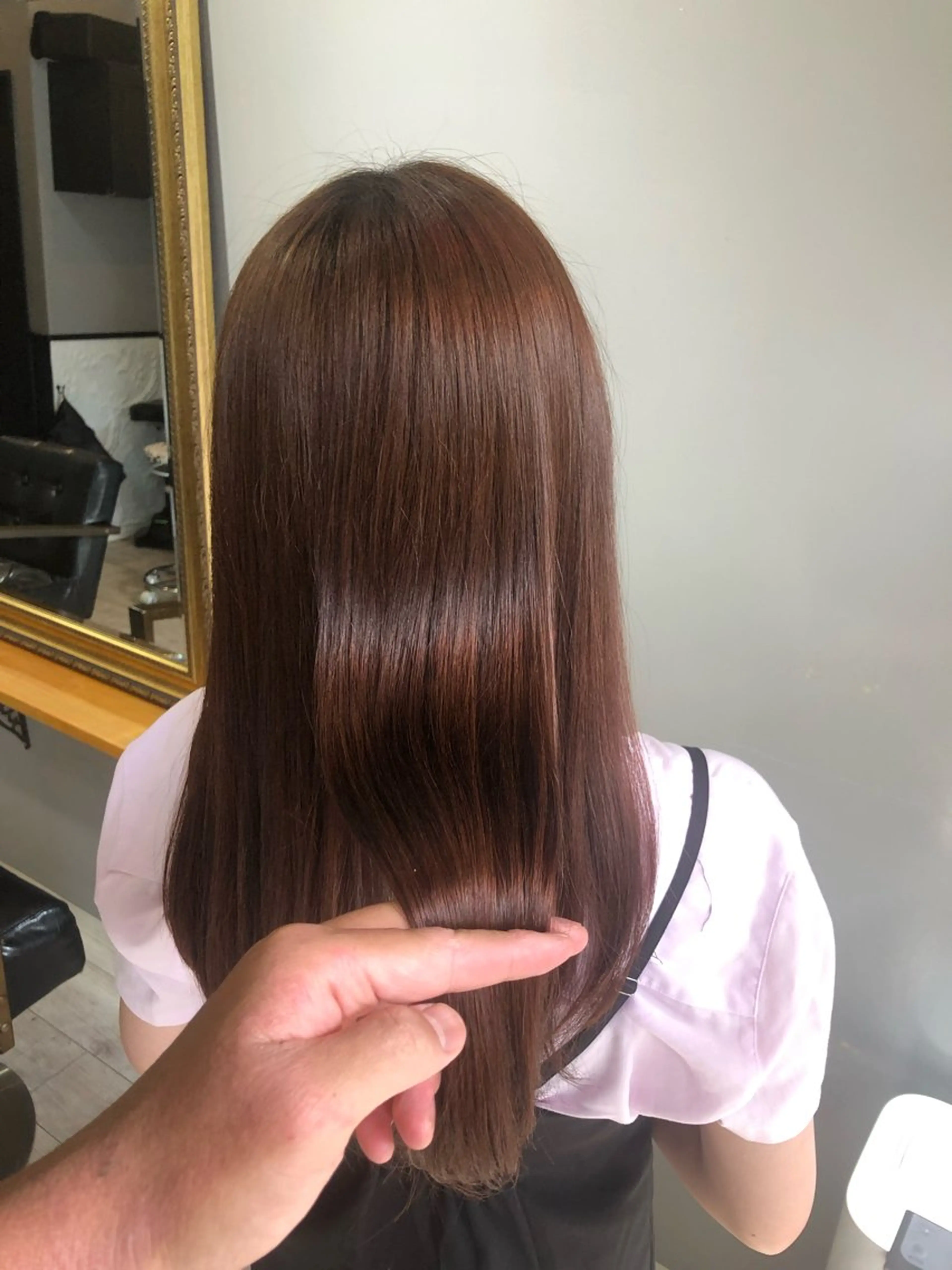 ロング カラー 渡辺俊介 暗髪カラー /美髪矯正/髪質改善のヘアスタイル