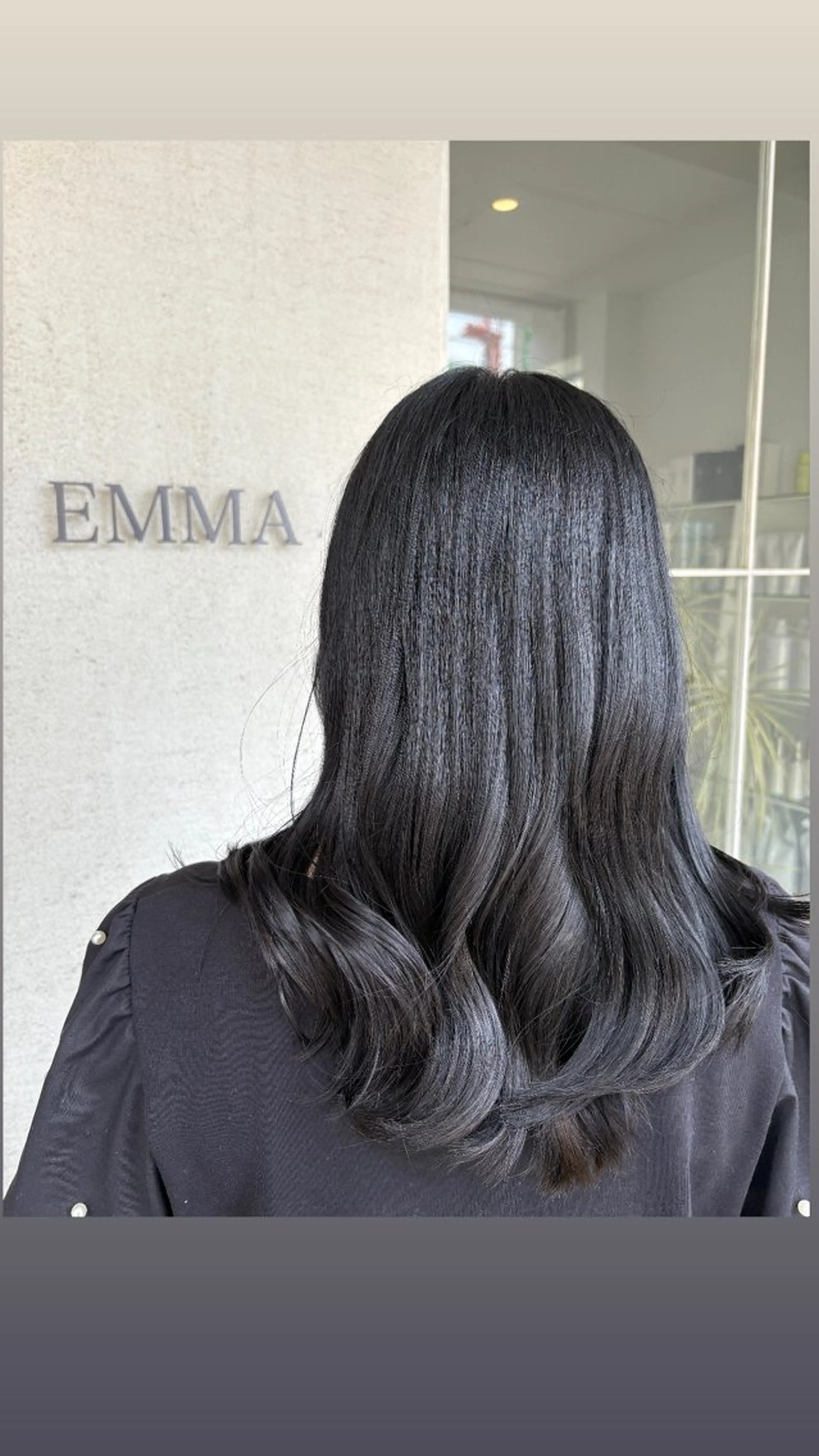 カラー 黒髪 ブリーチ ブルーカラー ブルーブラック 透明感カラー ヘアカラー 🫧すずき ももか🫧のヘアスタイル