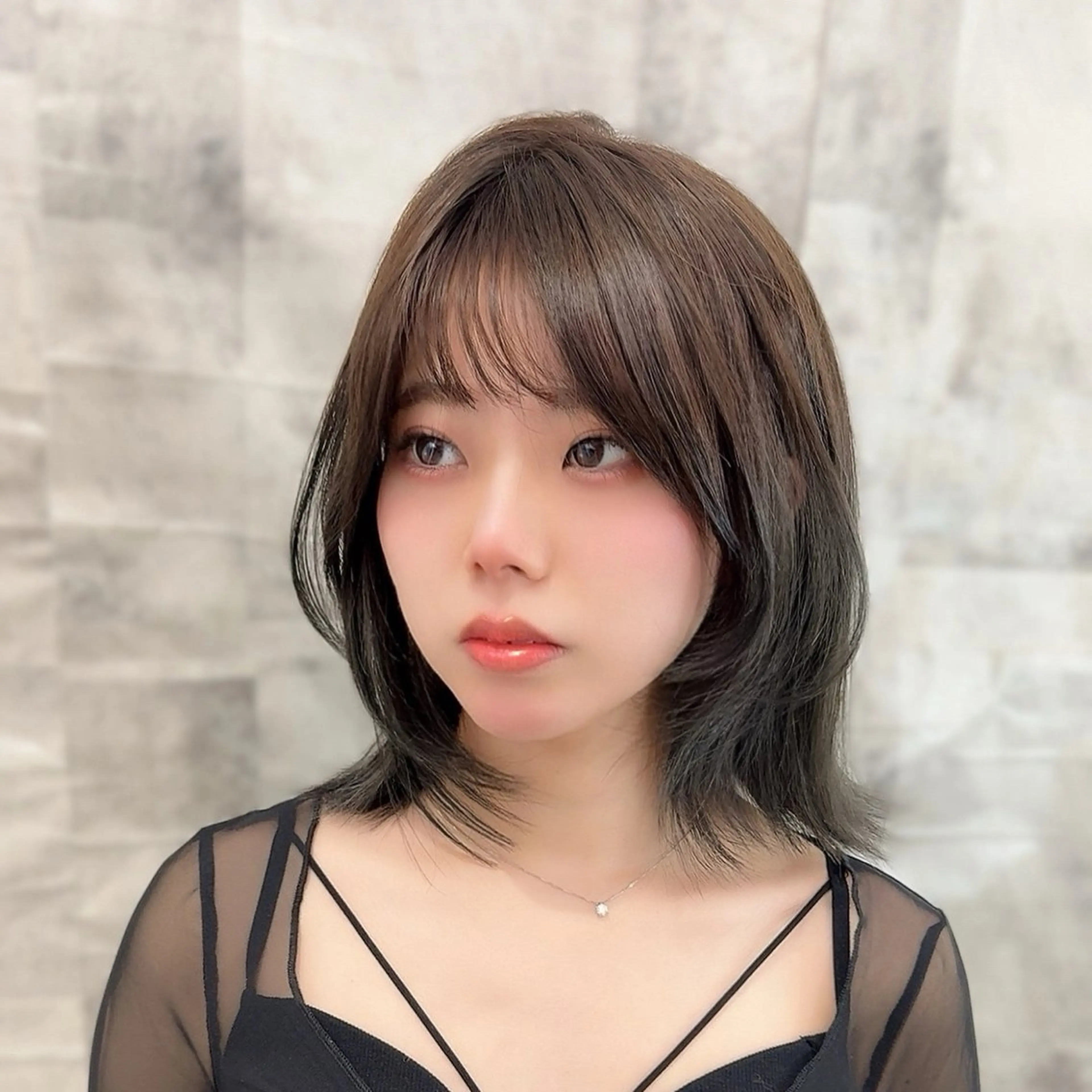 ミディアム レイヤーカット 永田竜一/ 小顔くびれレイヤーのヘアスタイル