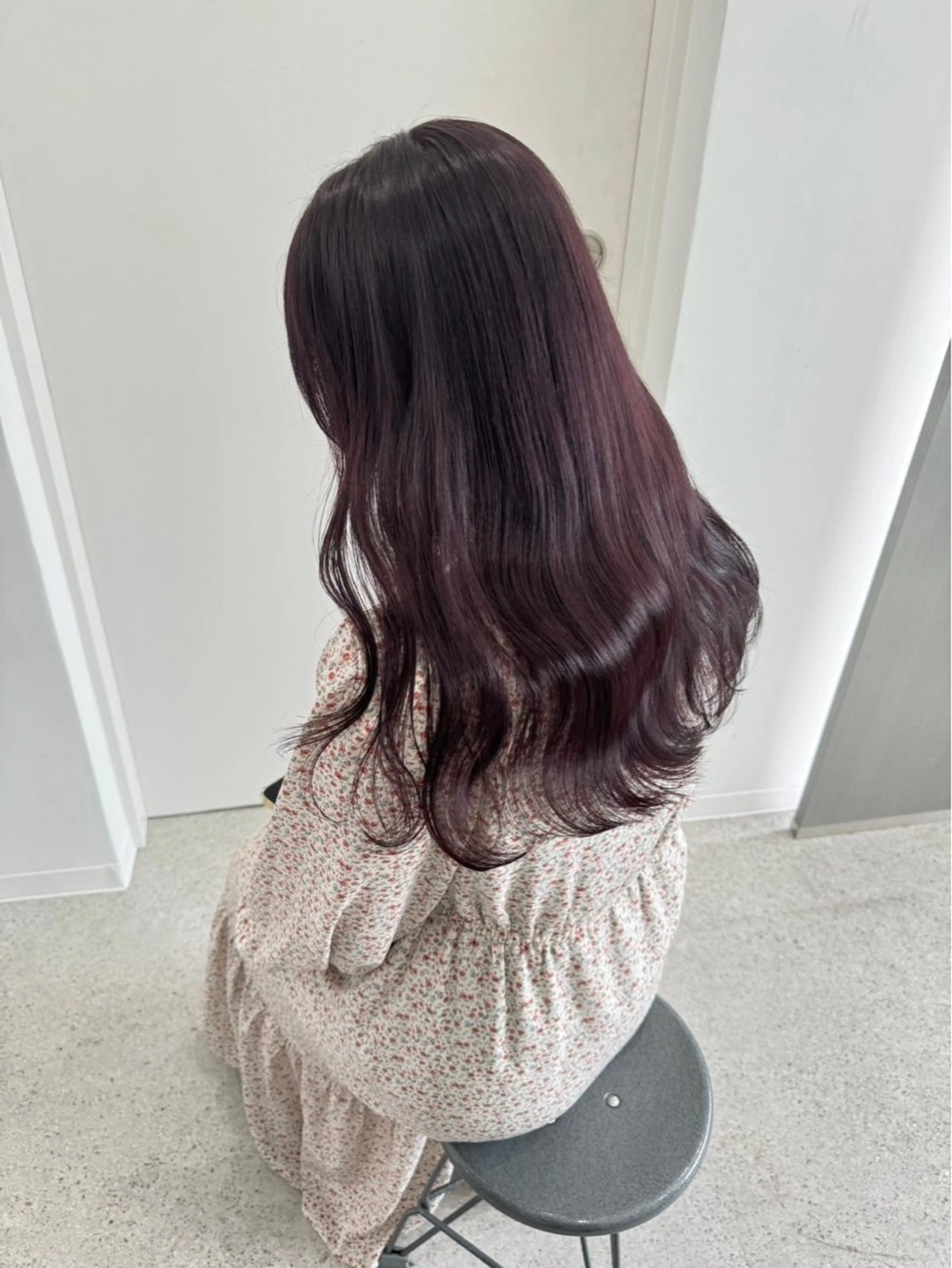 ロング カラー ヘアアレンジ 🎀RIN🎀 就活🩶暗髪カラーのヘアスタイル