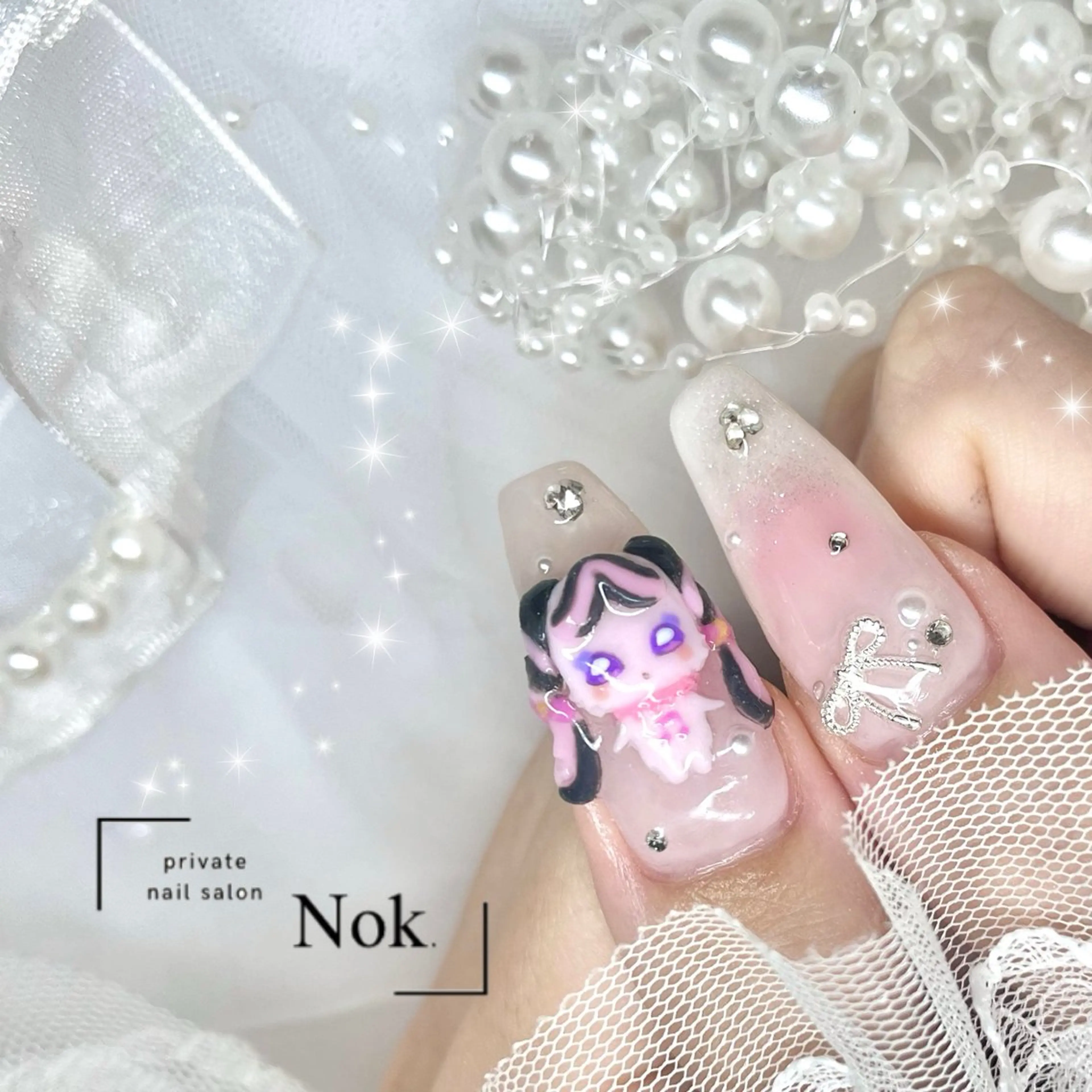 ネイル ハンドネイル 池袋痛ネイル Nok. 渡辺のネイルデザイン