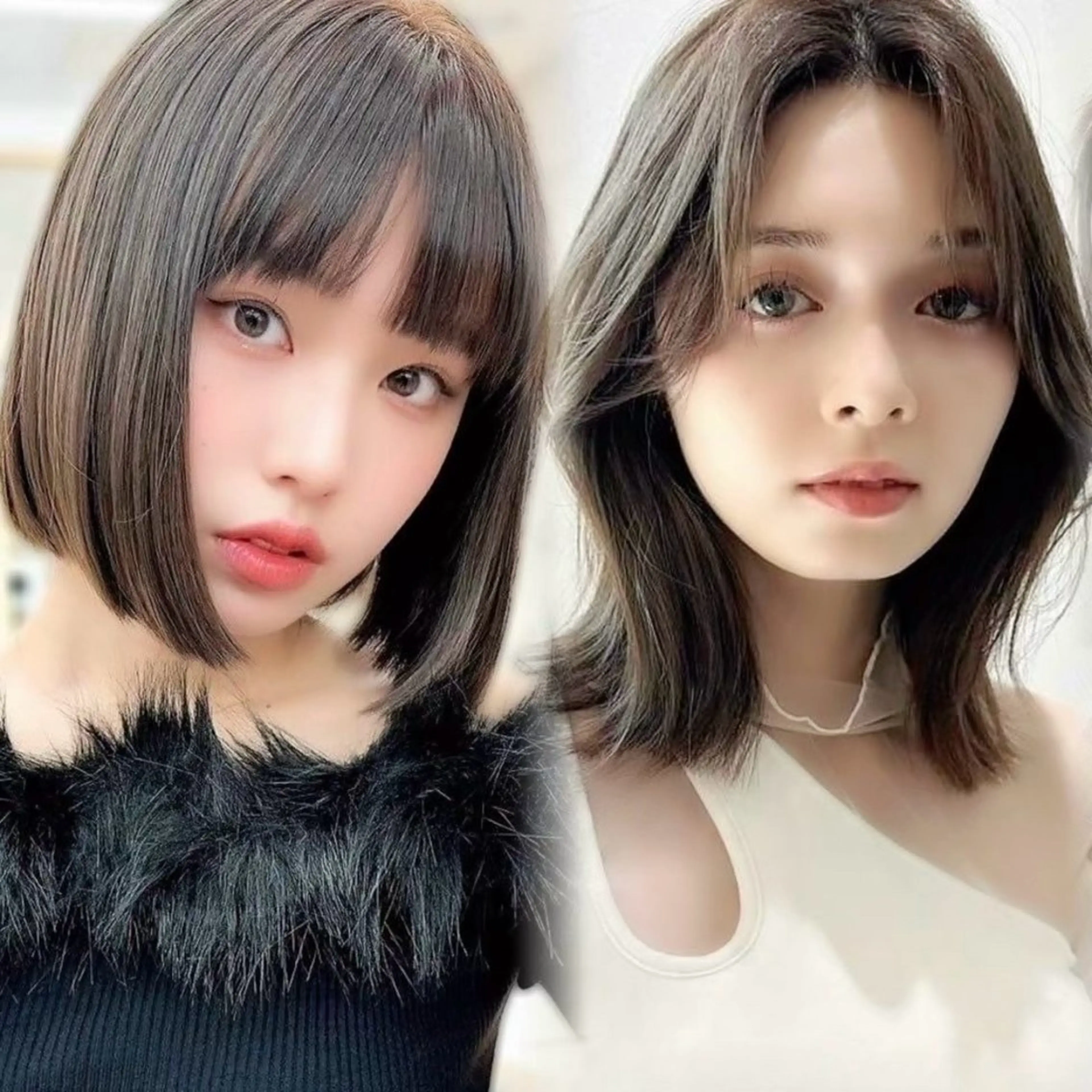 ミディアム ショート/レイヤー/ 縮毛矯正/ 渡邊莉玖のヘアスタイル