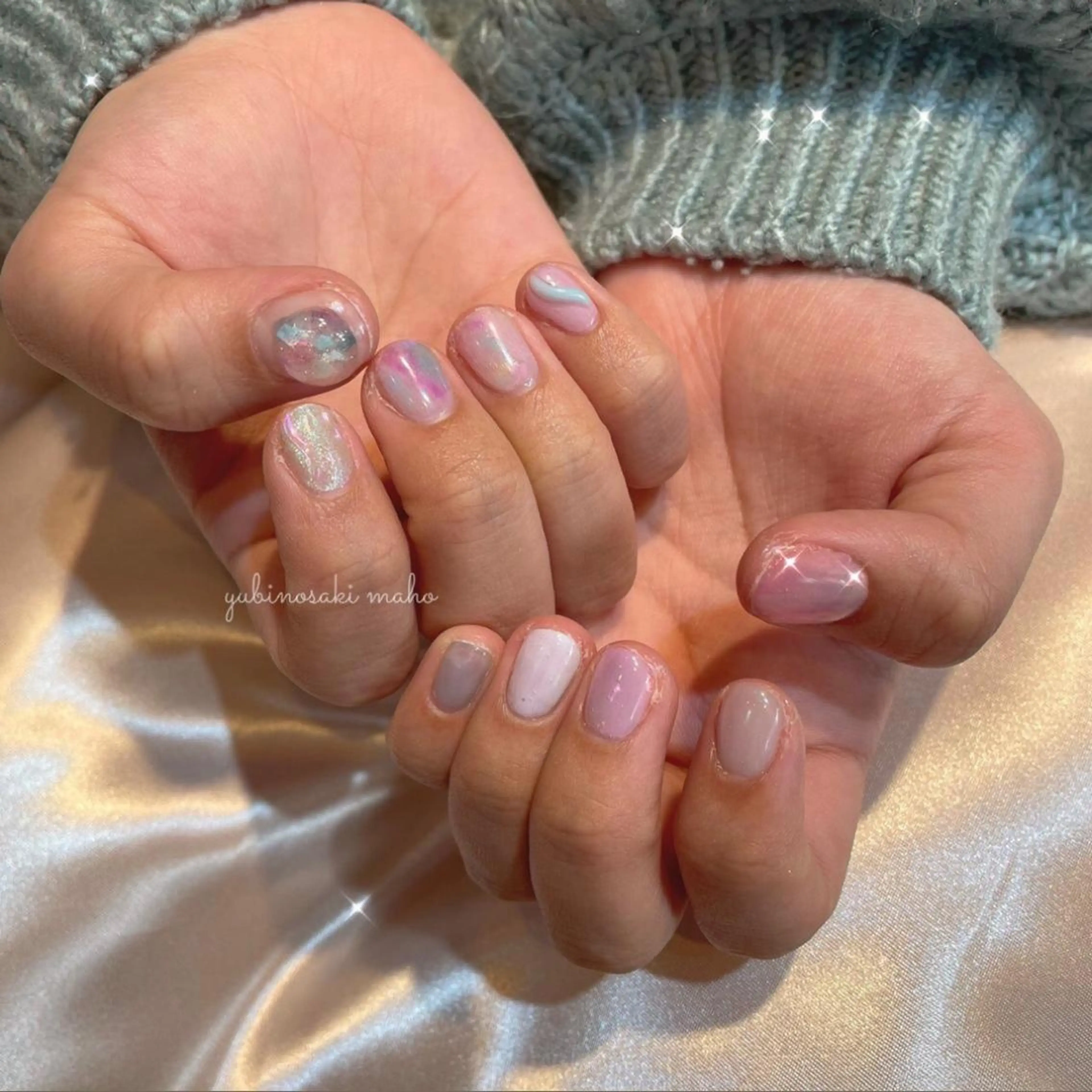 ネイル ゆびノさき茨木店 ニュアンス/アートのネイルデザイン
