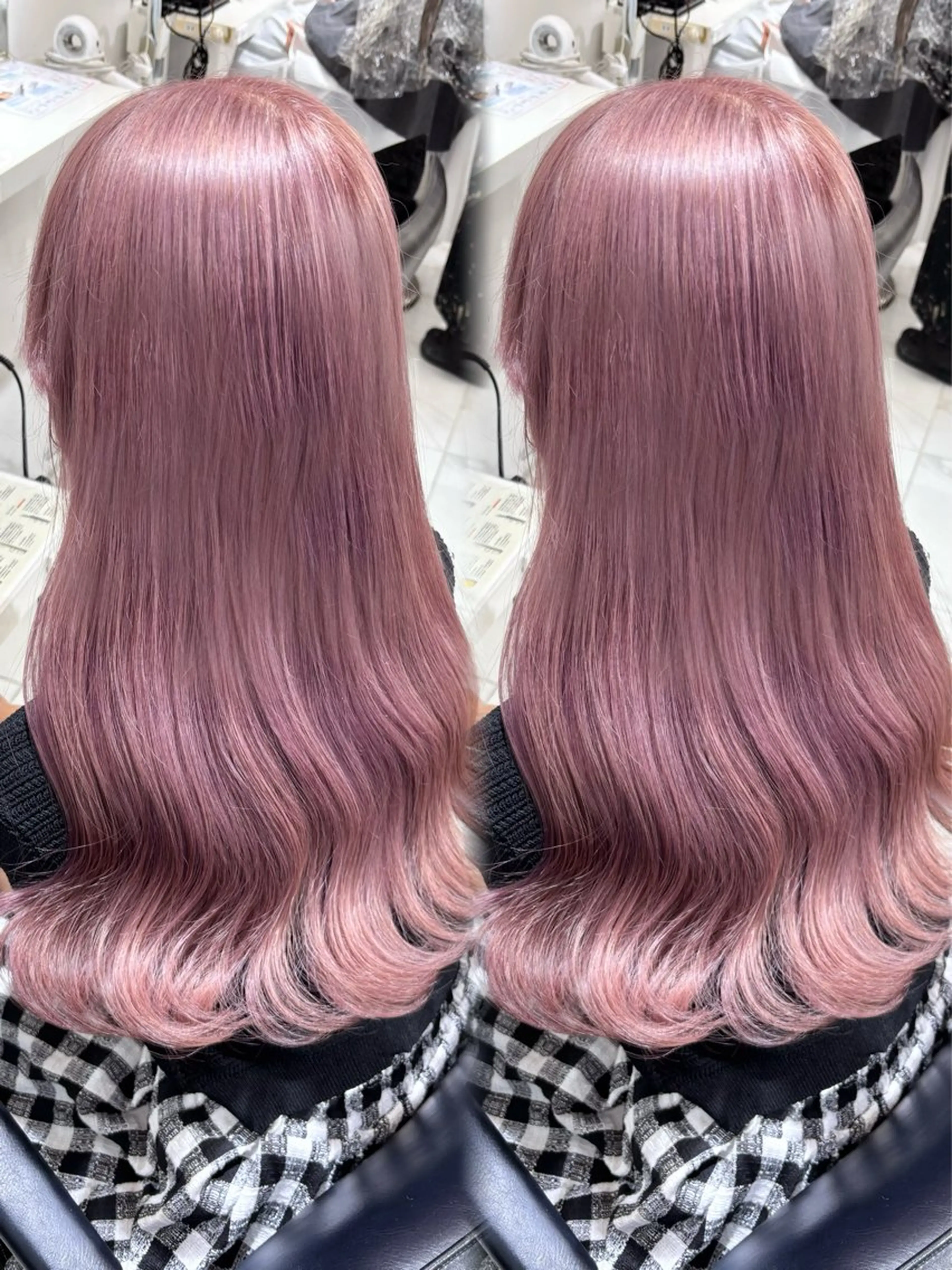 セミロング カラー ベージュカラー ブリーチ ケアブリーチ ラベンダーカラー ラベンダーベージュ カット ヘアカラー トリートメント 盛れる顔周り🤍渋谷 Risa🎀のヘアスタイル