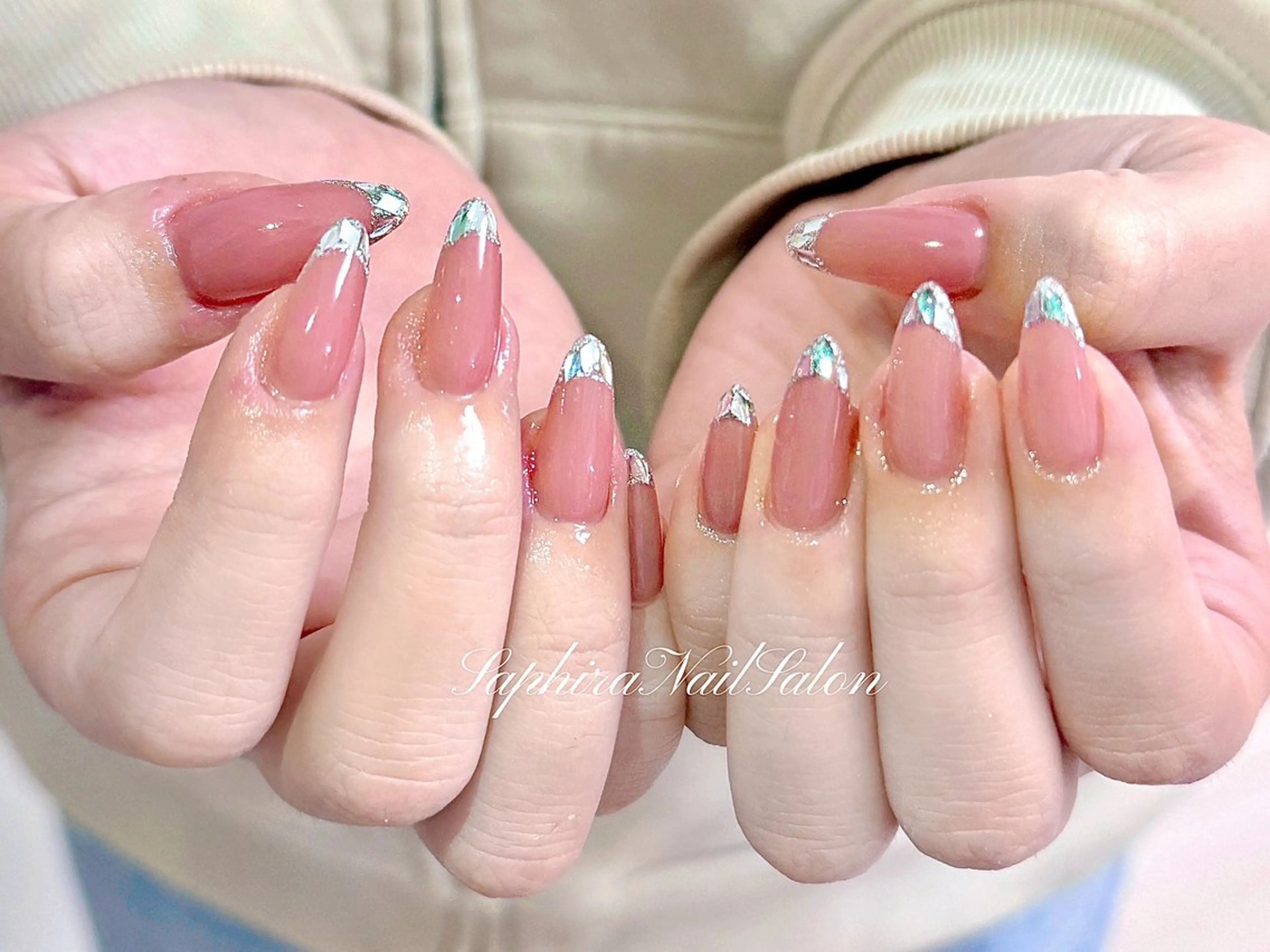 カラー ハンドネイル Saphiraネイル サロン錦糸町のネイルデザイン