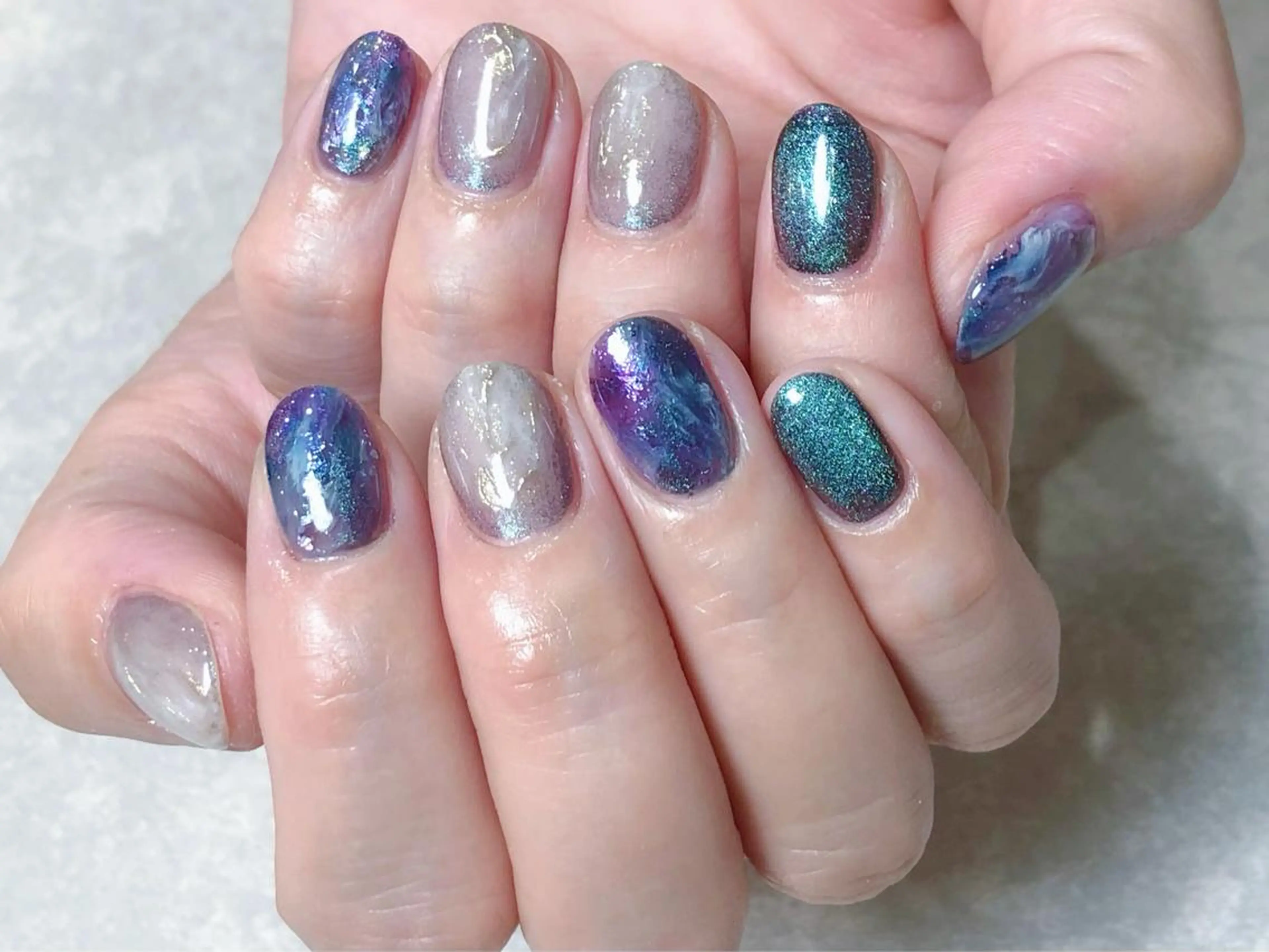 ネイル アートネイル ジェルネイル マグネットネイル ニュアンスネイル パラジェル ハンドネイル éclat所属・éclat エクラのネイルデザイン