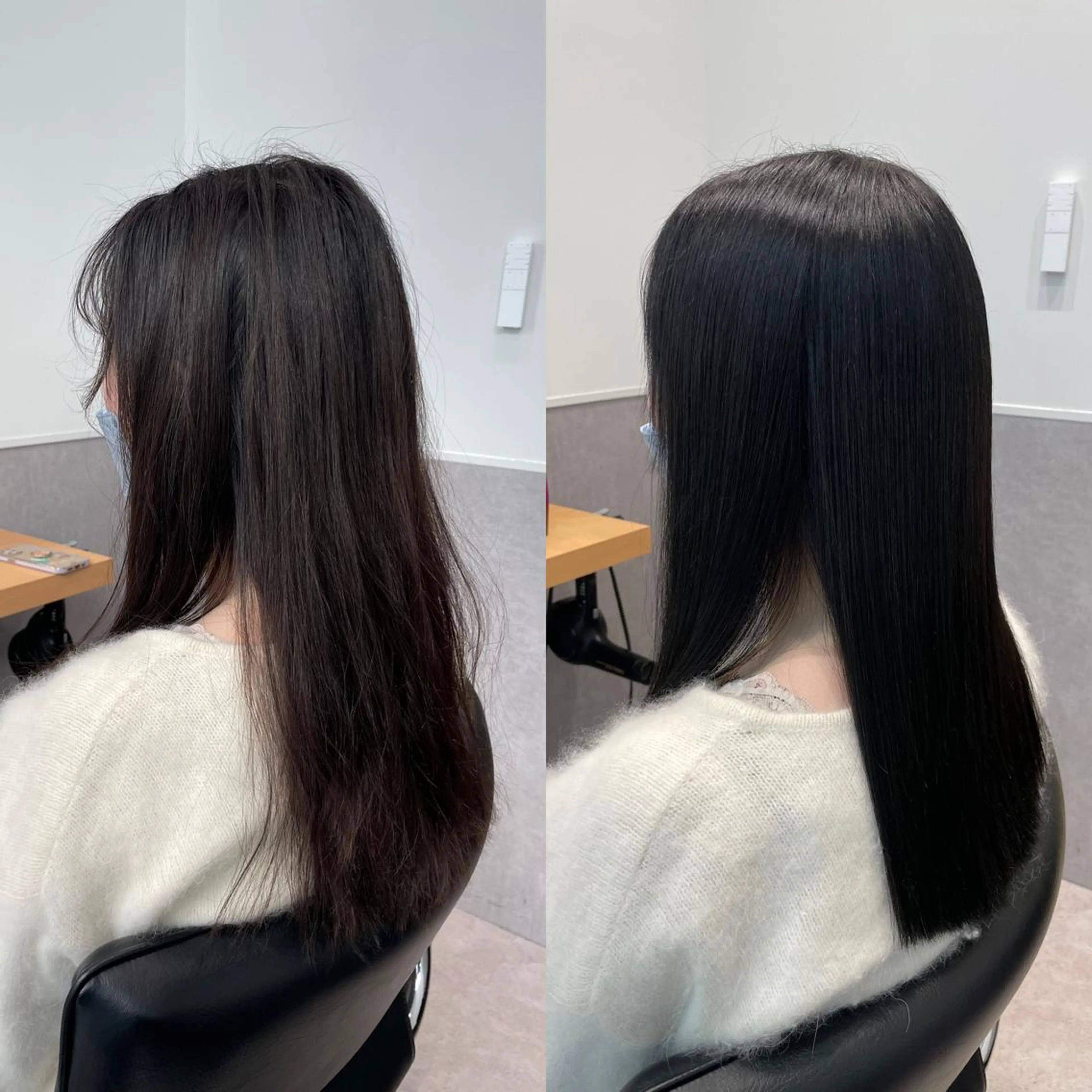 セミロング カラー 透明感カラー エドルカラー トリートメント 髪質改善ヘアケア 艶髪特化/上田のヘアスタイル