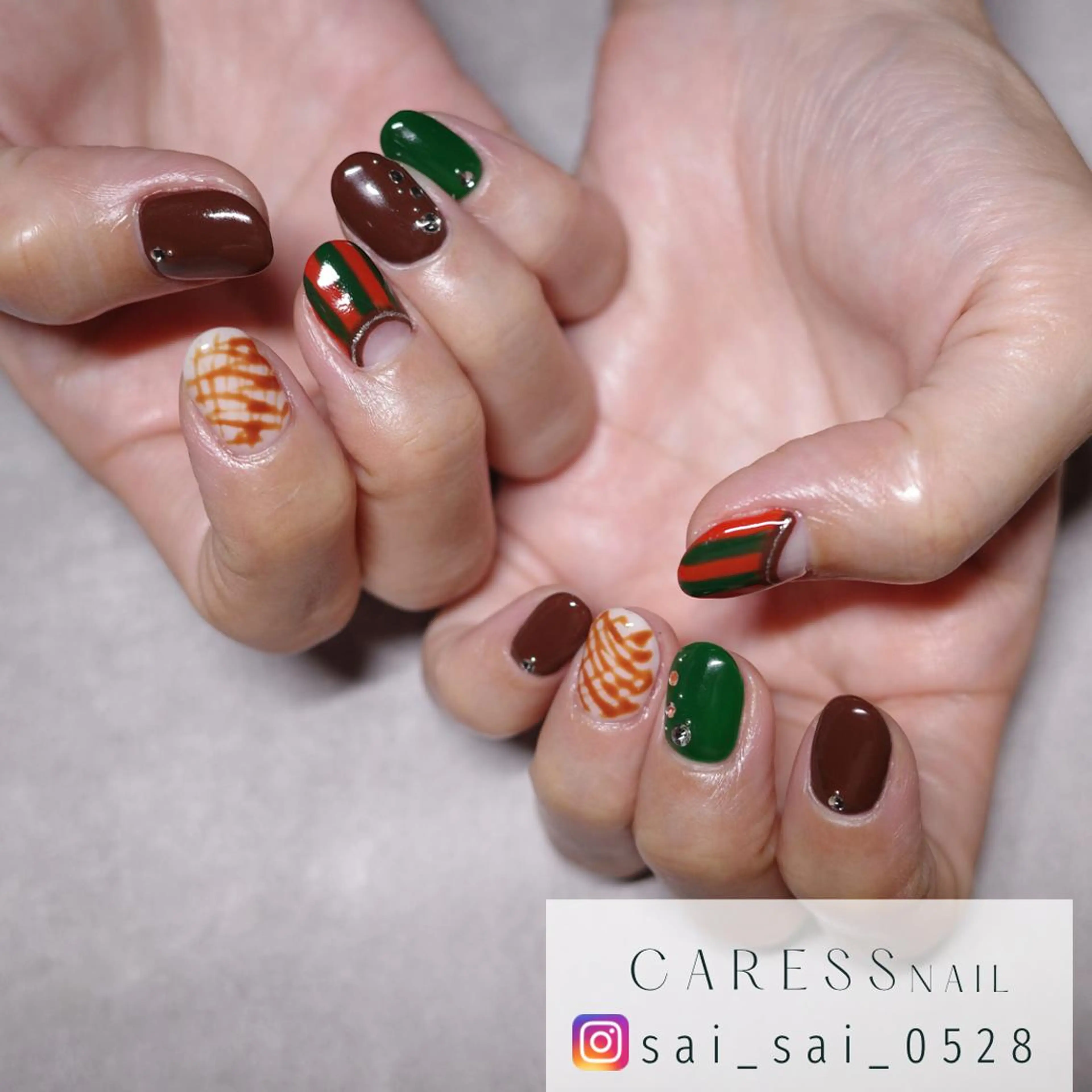 ネイル caress  nail カレスネイル　代々木上原所属・カレスネイル さいのネイルデザイン