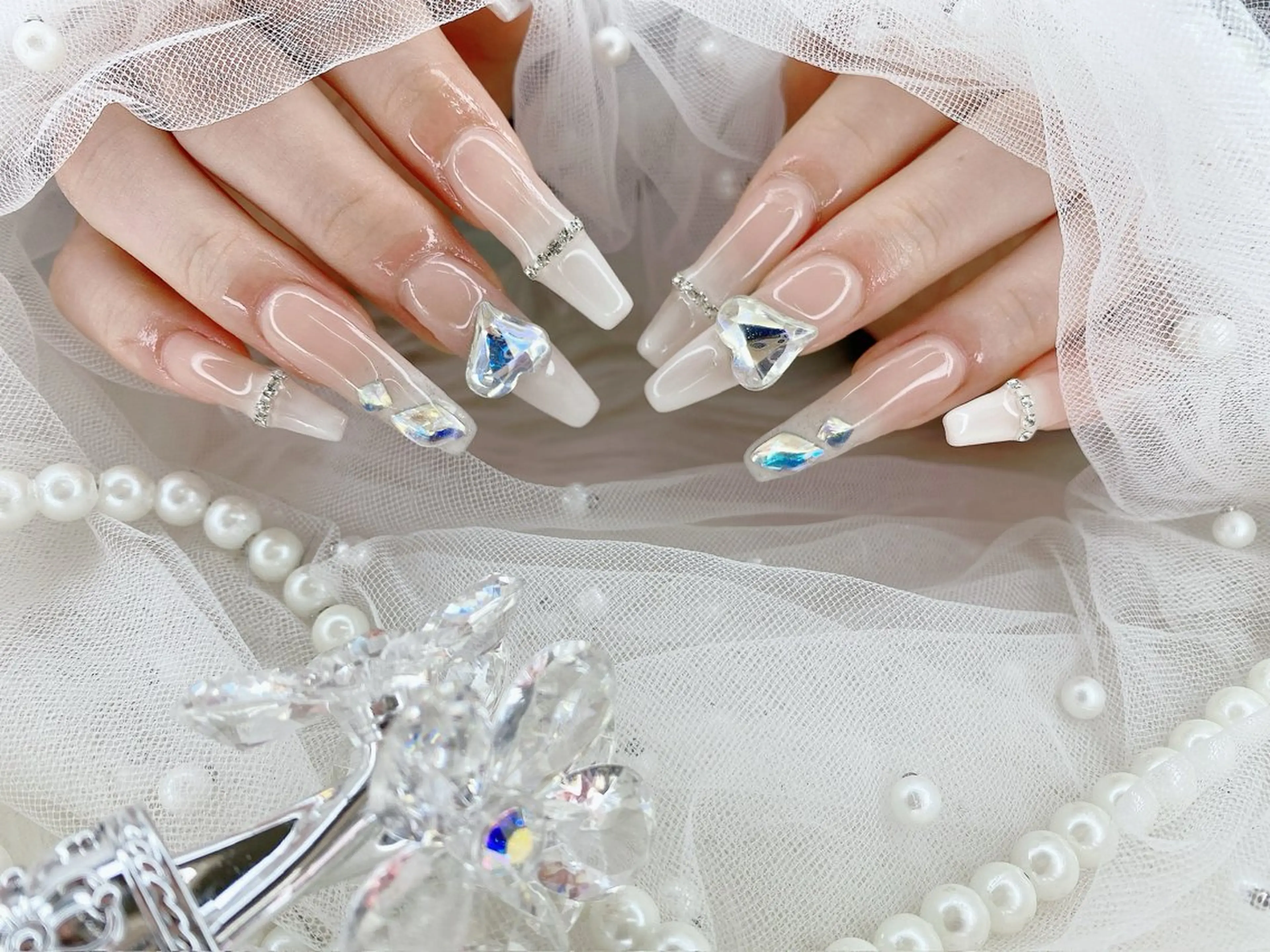 ネイル ロングネイル ハンドネイル フットネイル ハンドケア HARUKA 長堀橋のネイルデザイン