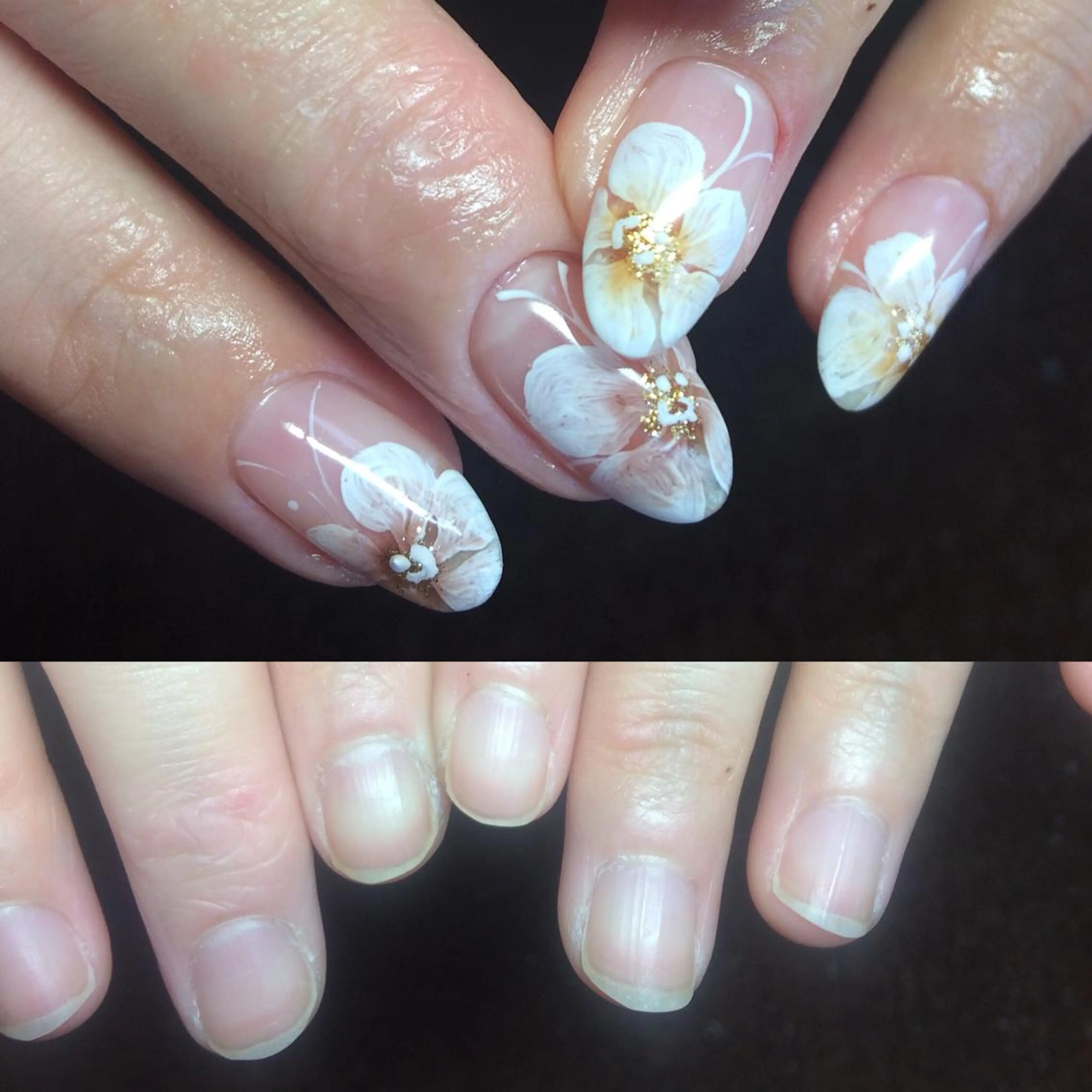 ネイル フラワーネイル グラデーション nail salon 7☺︎2所属・nail salon 7☺︎2のネイルデザイン