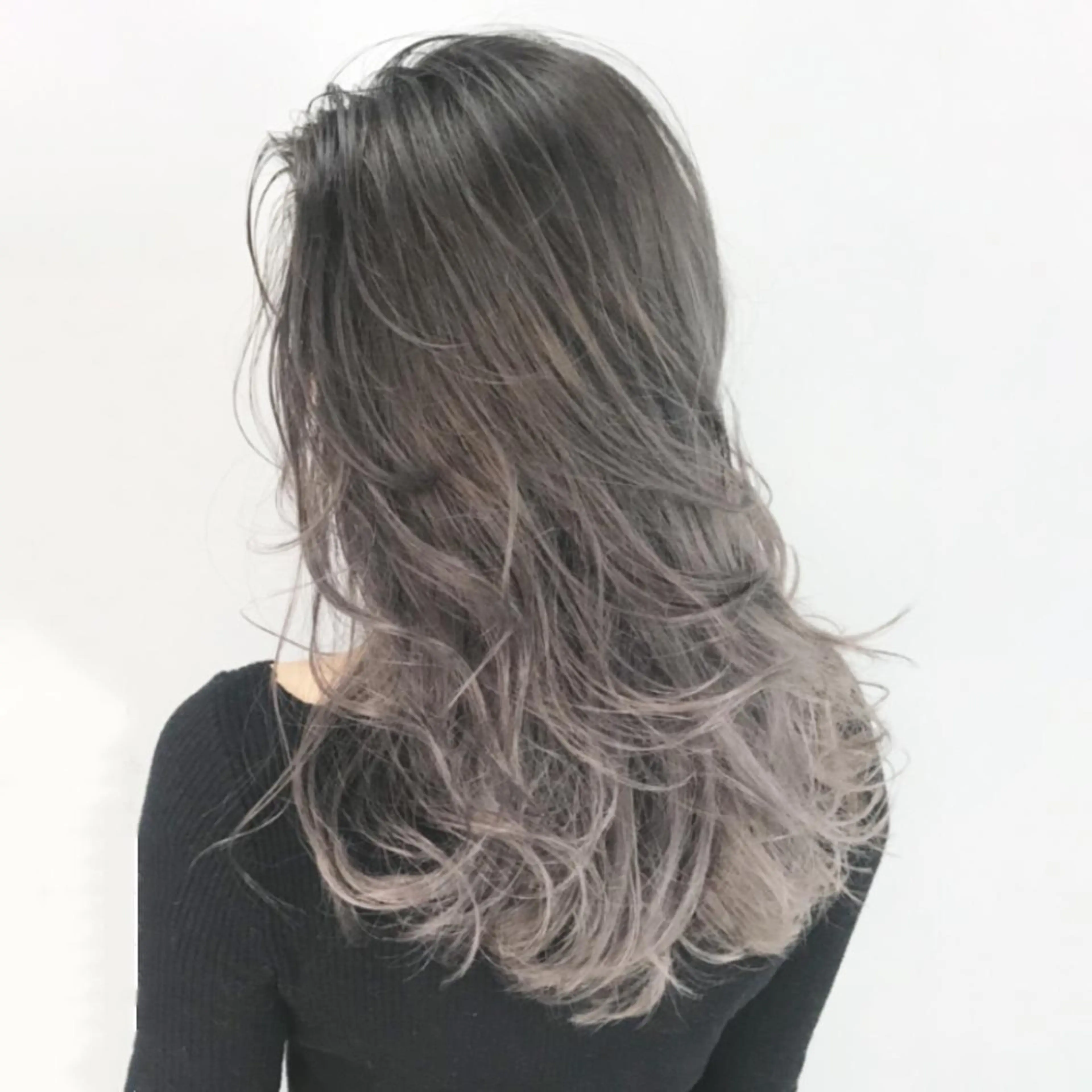 セミロング カラー パーマ ヘアアレンジ アッシュ ラベンダーカラー ラベンダーアッシュ カット ヘアカラー トリートメント ITbyALBUM 中野店のヘアスタイル