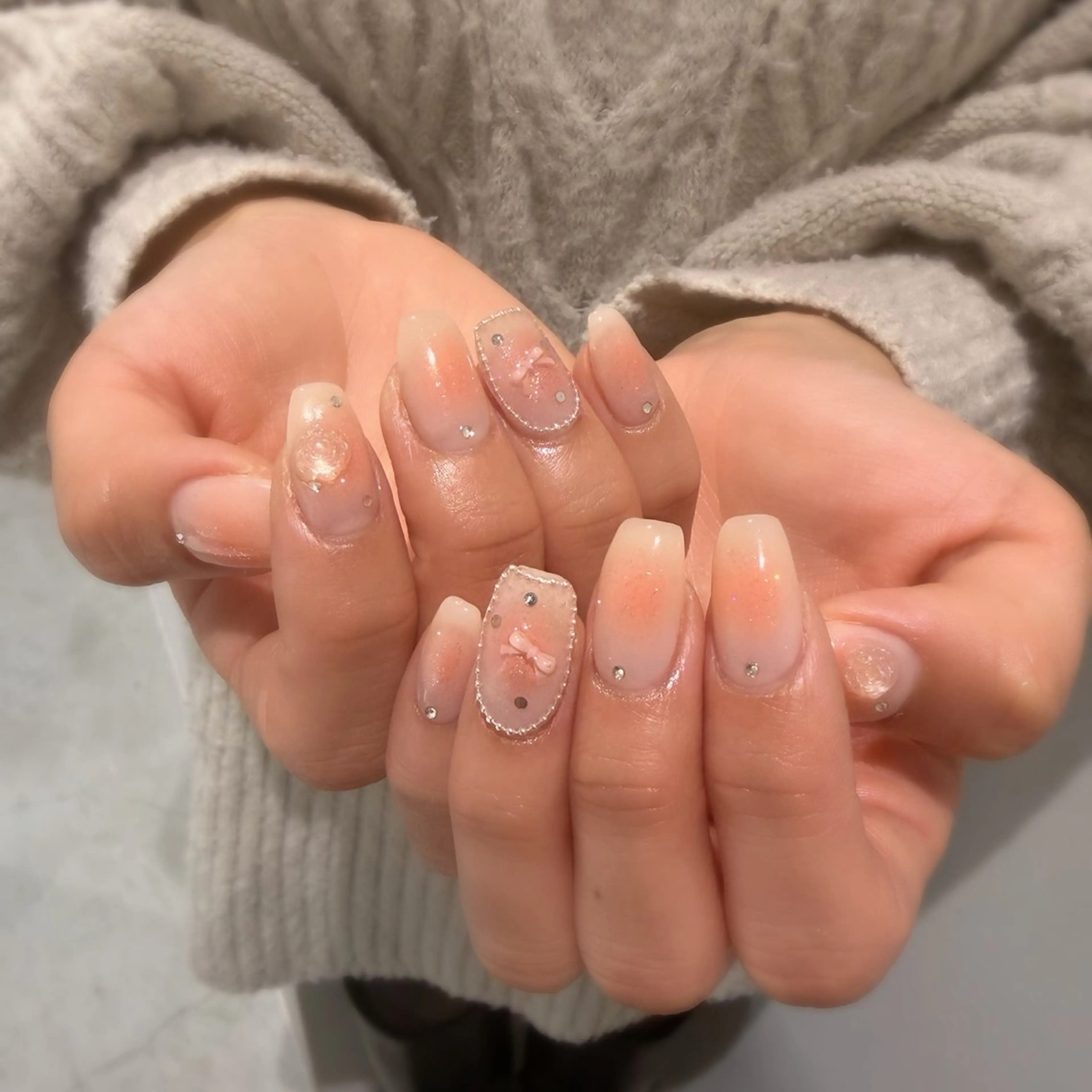 【U30限定】長さだし10本+持ち込みデザイン💅💕（チップの長さだしとフルオーダー）※オフ代+¥500の写真