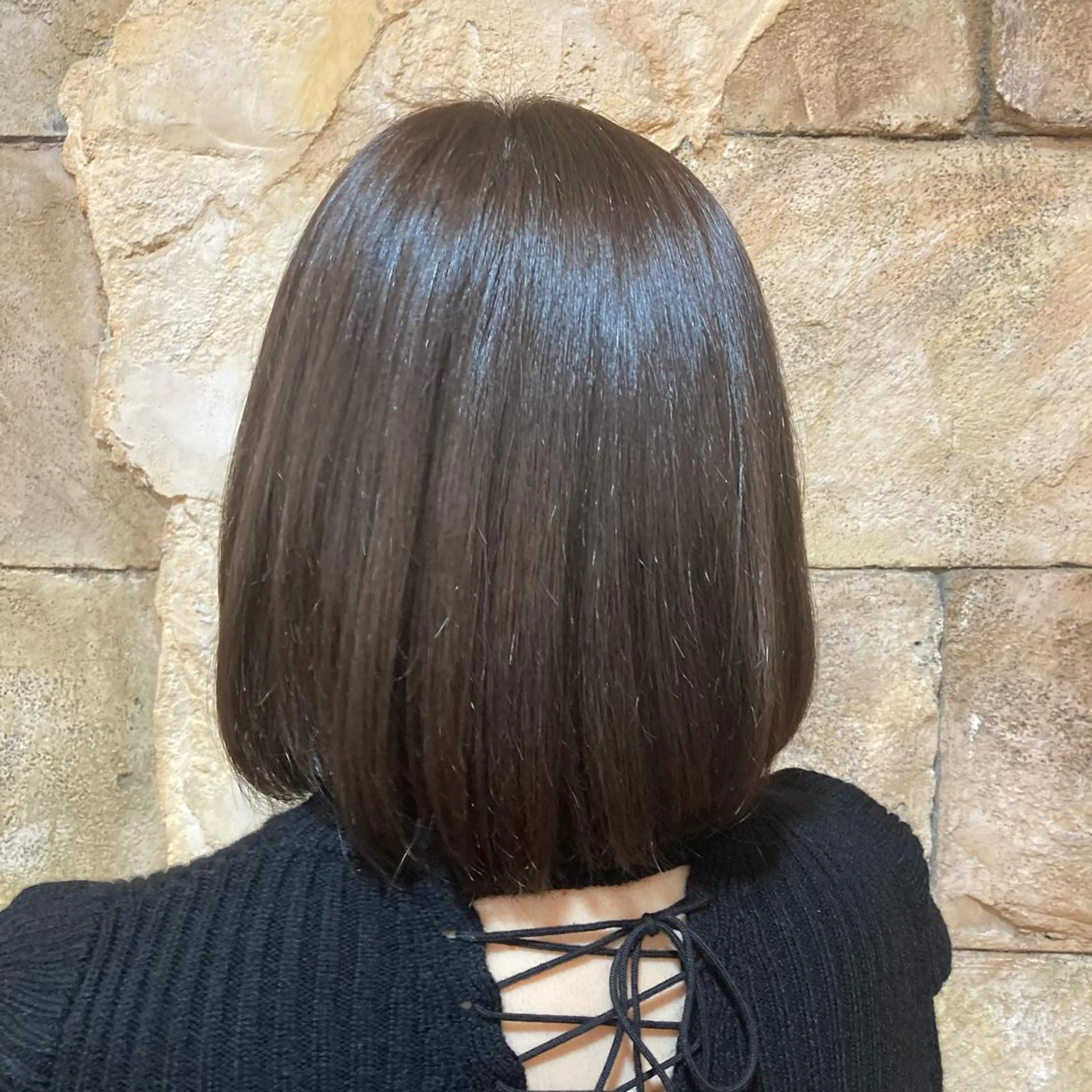 カラー アッシュ 透明感カラー 水島 悠香子のヘアスタイル