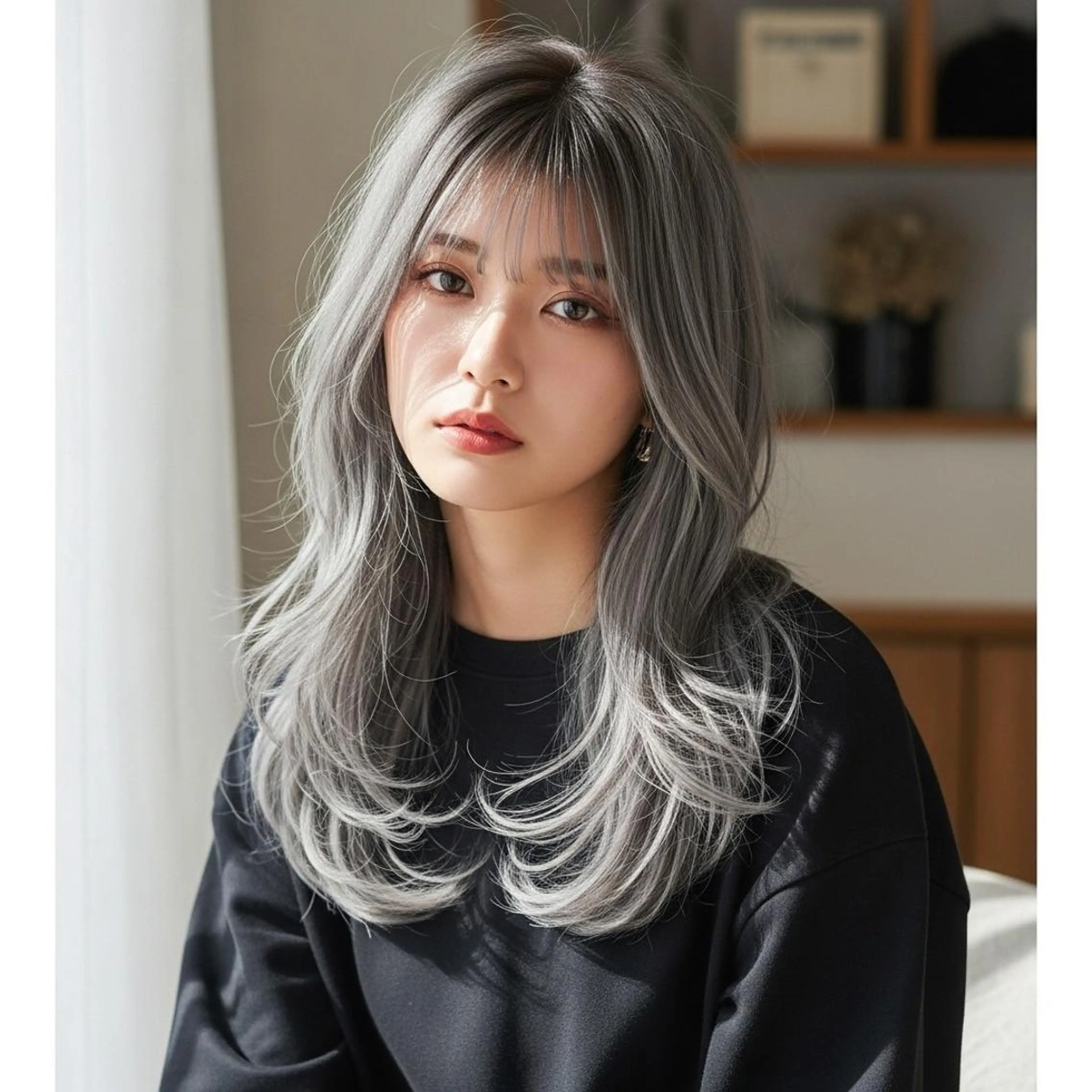 ロング ショートボブ ミストバング ボブ くびれヘア ハッシュカット HAYATE/ メンズ/パーマのヘアスタイル