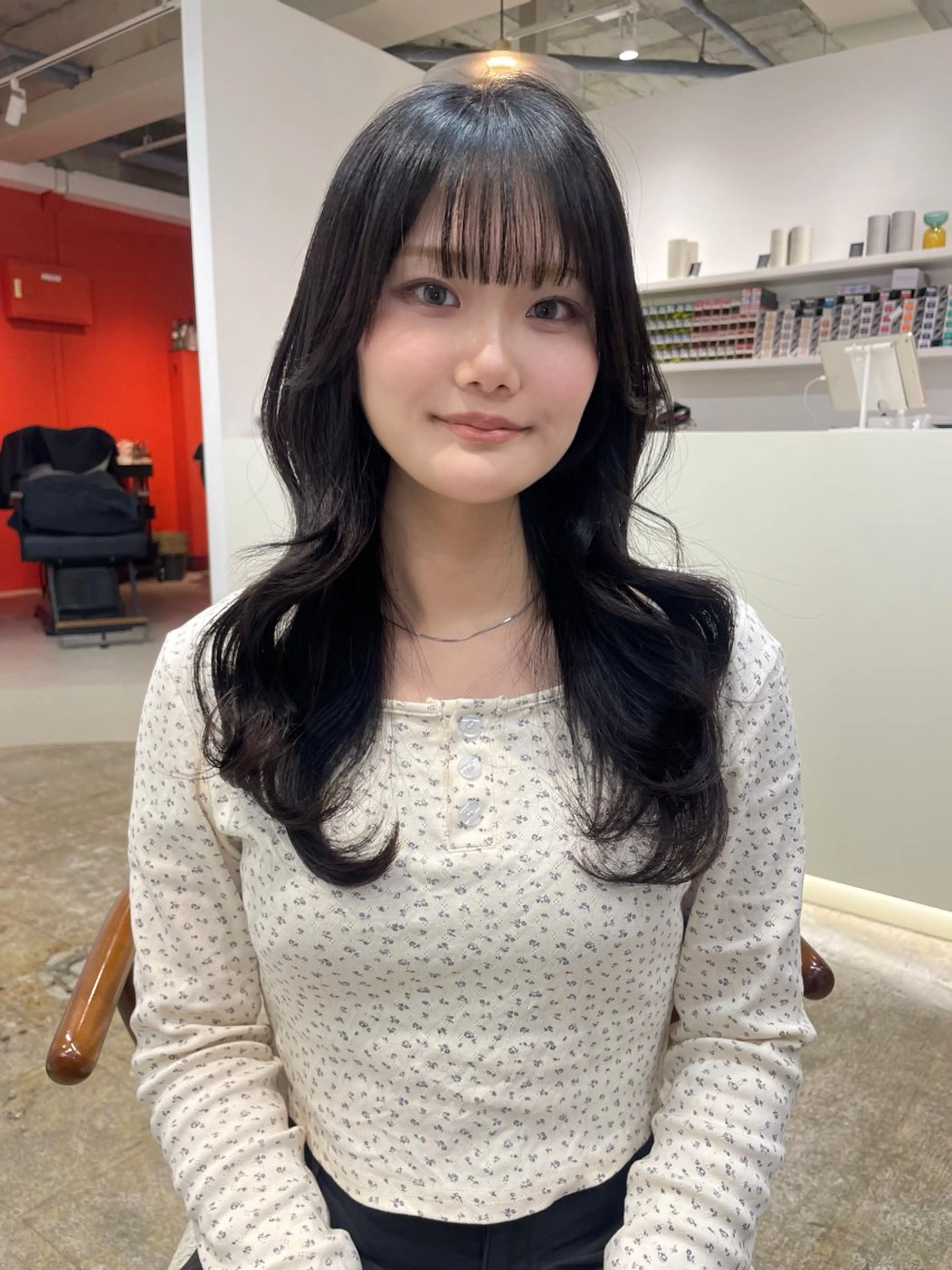 ロング カラー ヘアカラー トリートメント 𝘚𝘶𝘻𝘶 𓂃𓈒𓏸のヘアスタイル