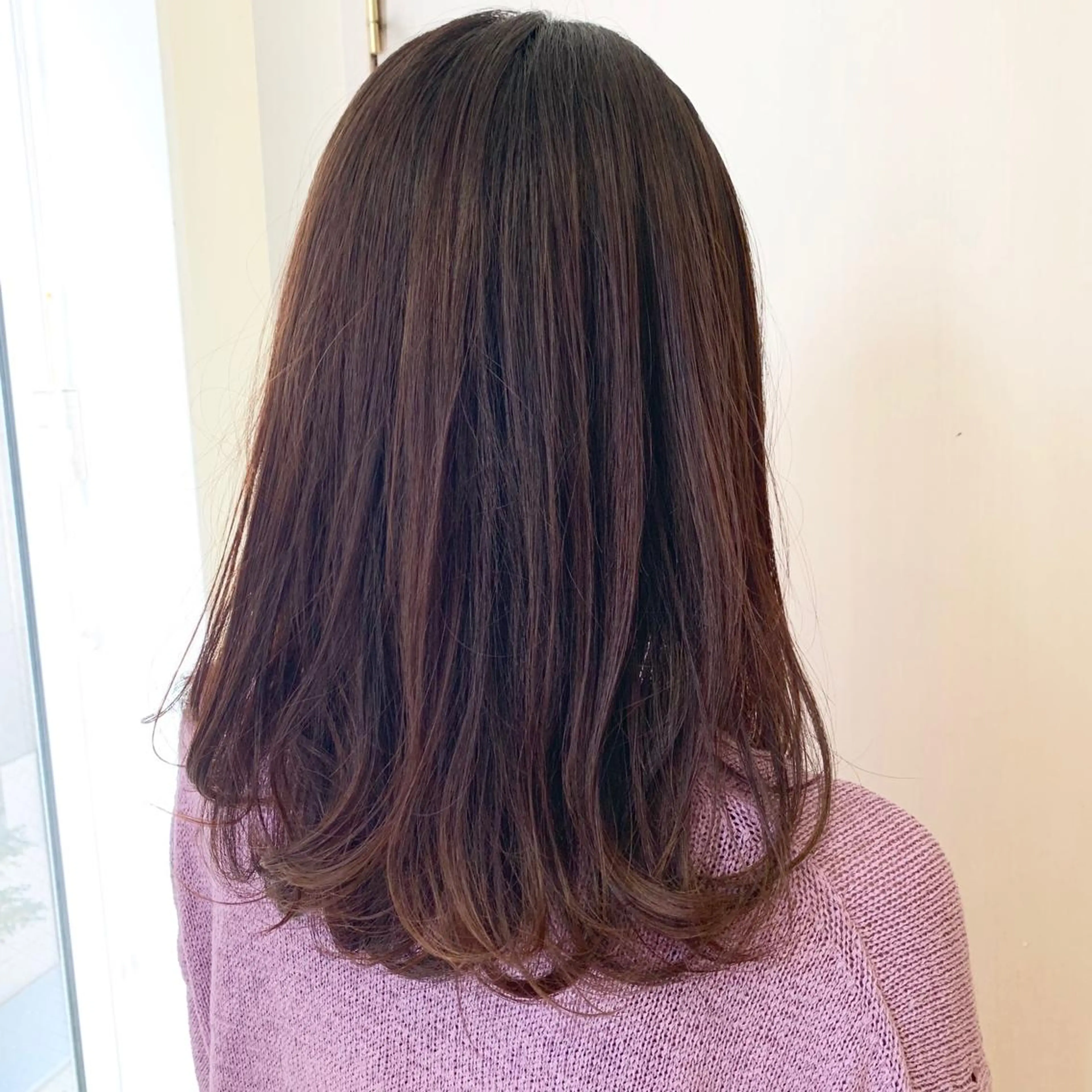 ミディアム カラー 縮毛/ショート/ ボブ/レイヤー/小原のヘアスタイル