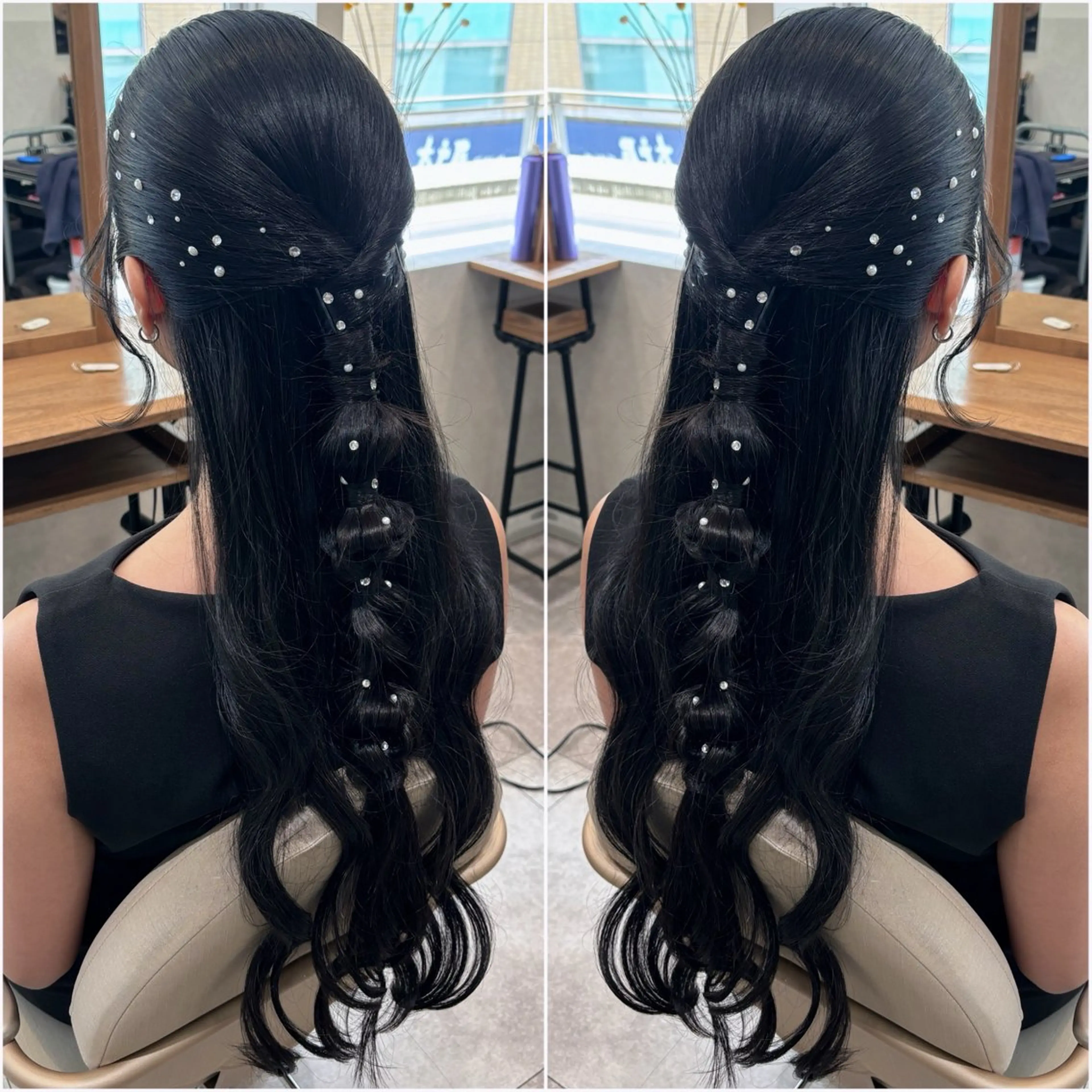 ロング ヘアアレンジ 結婚式・ブライダル ヘアセット rita atelier 【リタ】所属・韓国hair🦋 Nanaのヘアスタイル