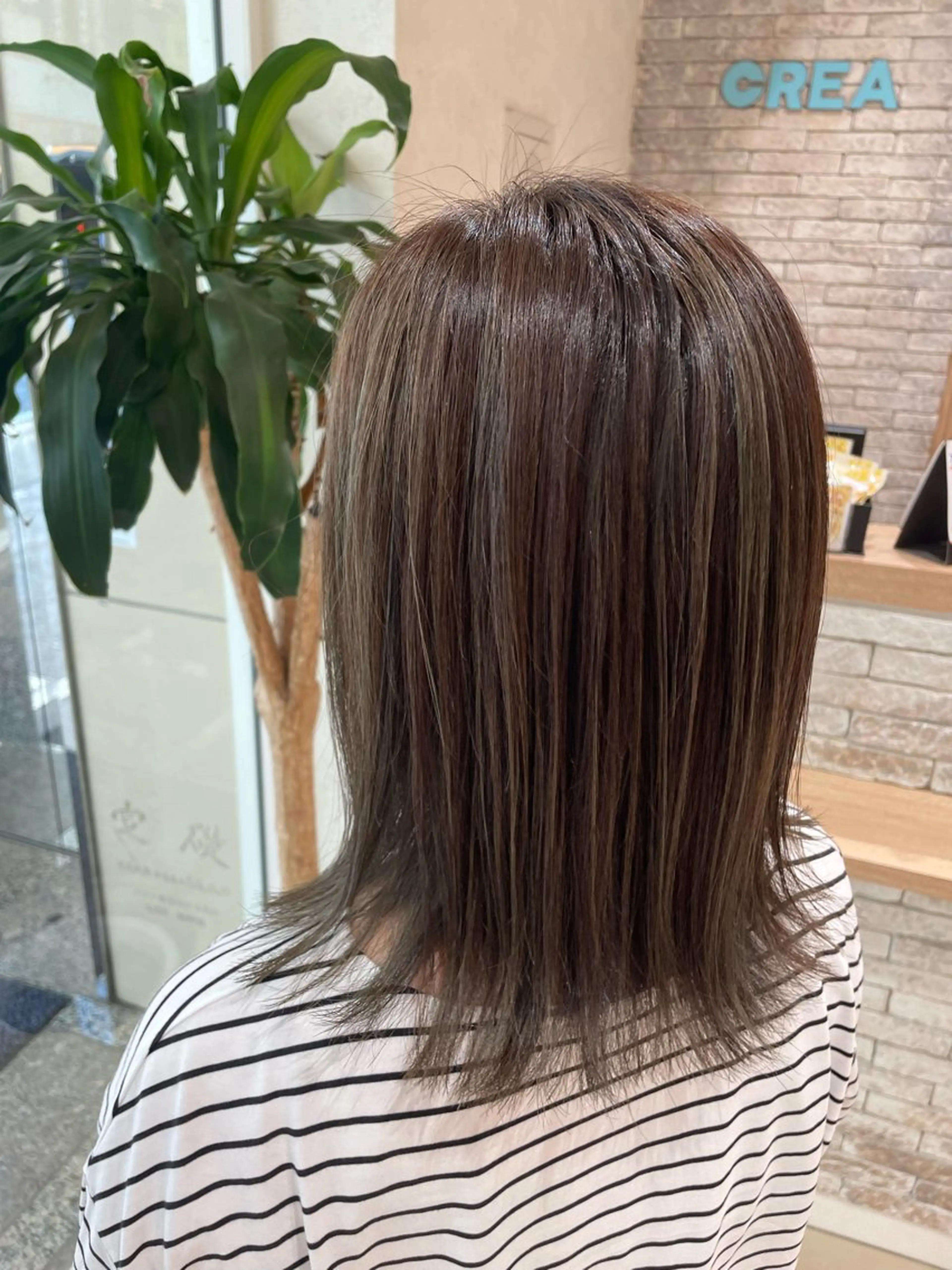 ミディアム ヘアカラー レイヤー×ハイライト 🌷RINA🌷のヘアスタイル