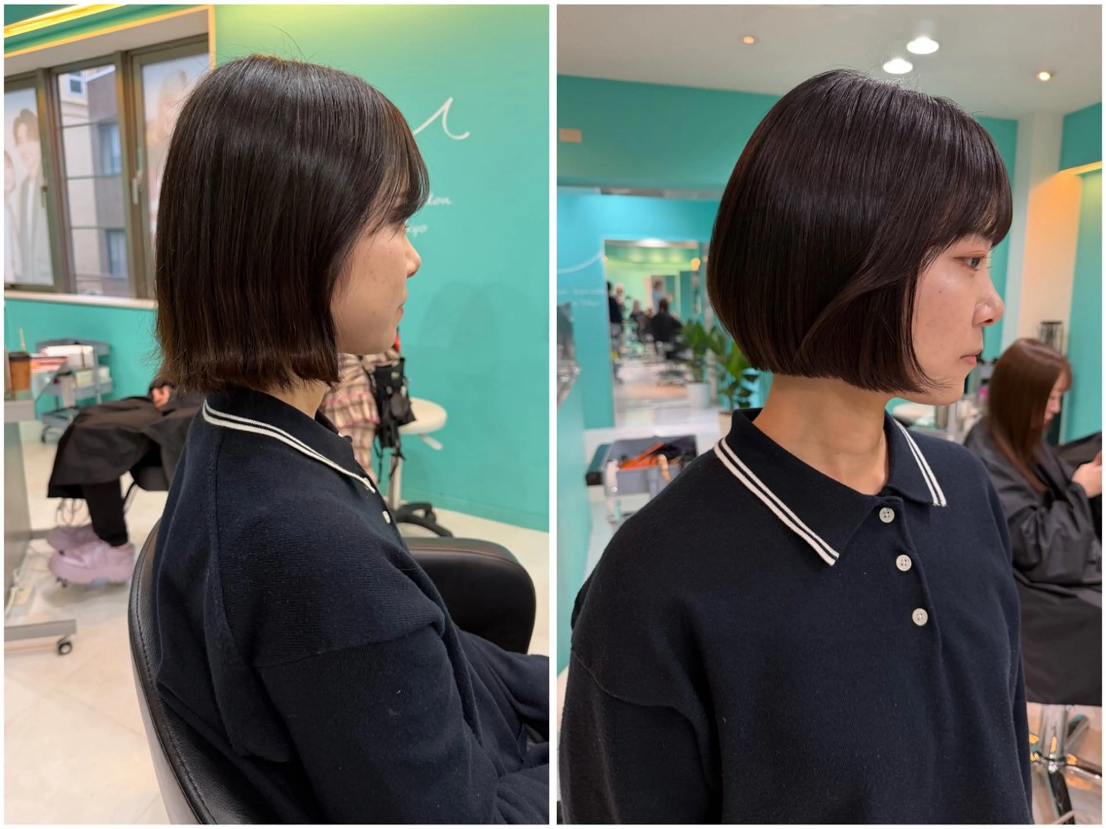 ショート カラー ボブレイヤー ブリーチ ダブルカラー ボブ レイヤーカット カット ヘアカラー トリートメント 🫧ショート/ボブ 池袋西口・泡渕✂️のヘアスタイル