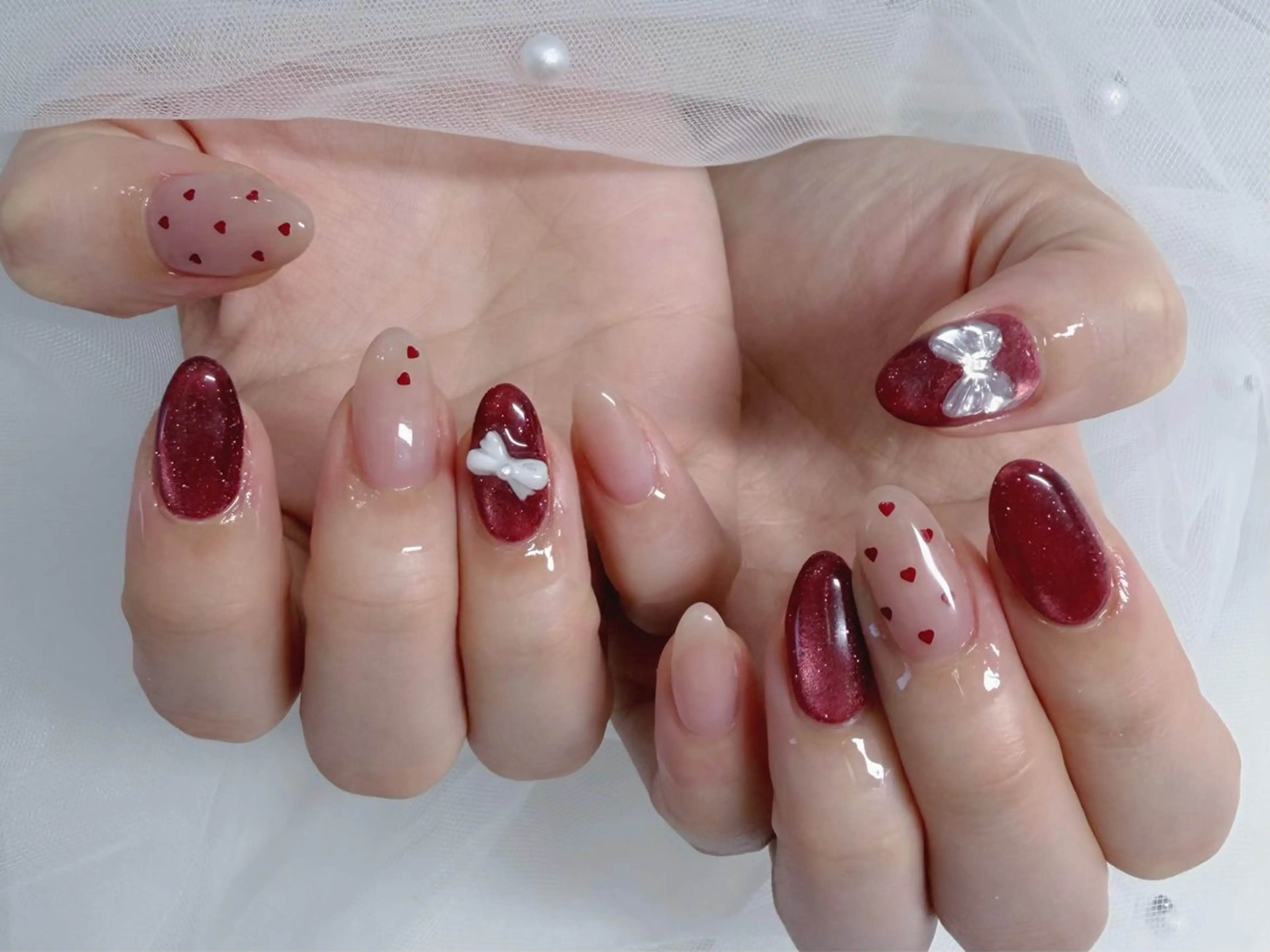 セミロング ハンドネイル 非対面ネイルサロン Eveのネイルデザイン